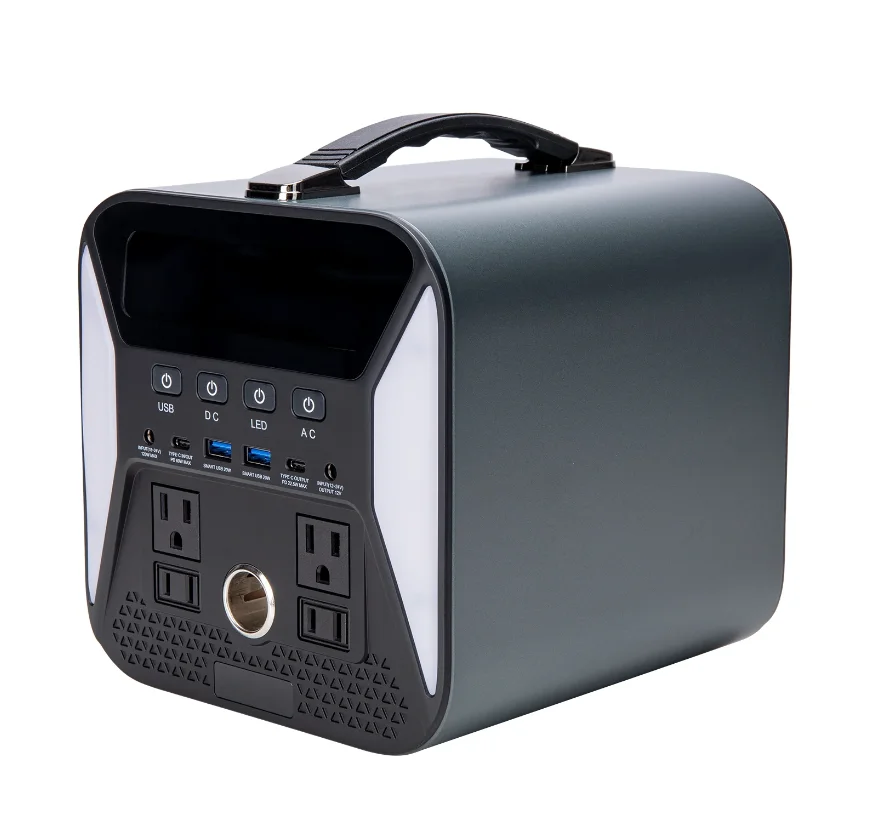 135200mAh Portable Energy Storage Power Station, Pure Sine Wave Lifepo4 Lithium Battery Solar Generator 500W Backup Power Supply, Suitable for Camping, Outdoor Picnic