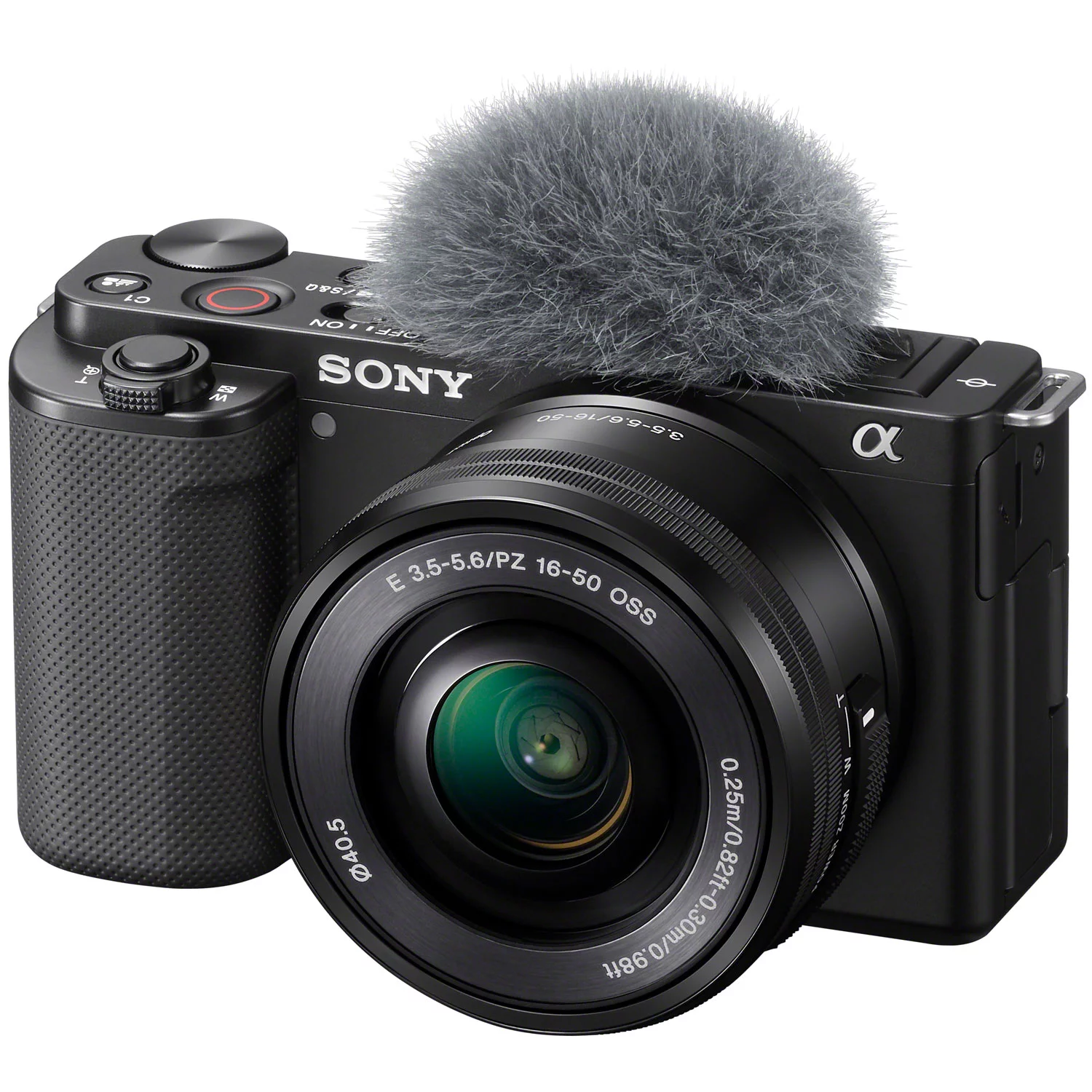 Sony ZV-E10 Mirrorless Alpha APS-C Vlog Camera Body and 16-50mm F3.5-5.6 Zoom Lens Ilczv-E10L/B Black Bundle with Deco Gear Case + Filter Set + Wide Angle & Telephoto Lenses + Accessories Kit