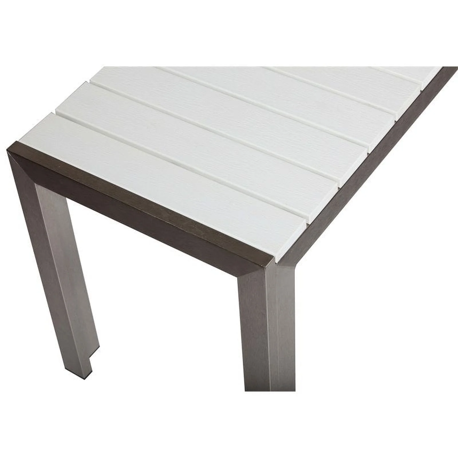 Pangea Home Breeze 3-piece Aluminum Frame Patio Dining Set in White