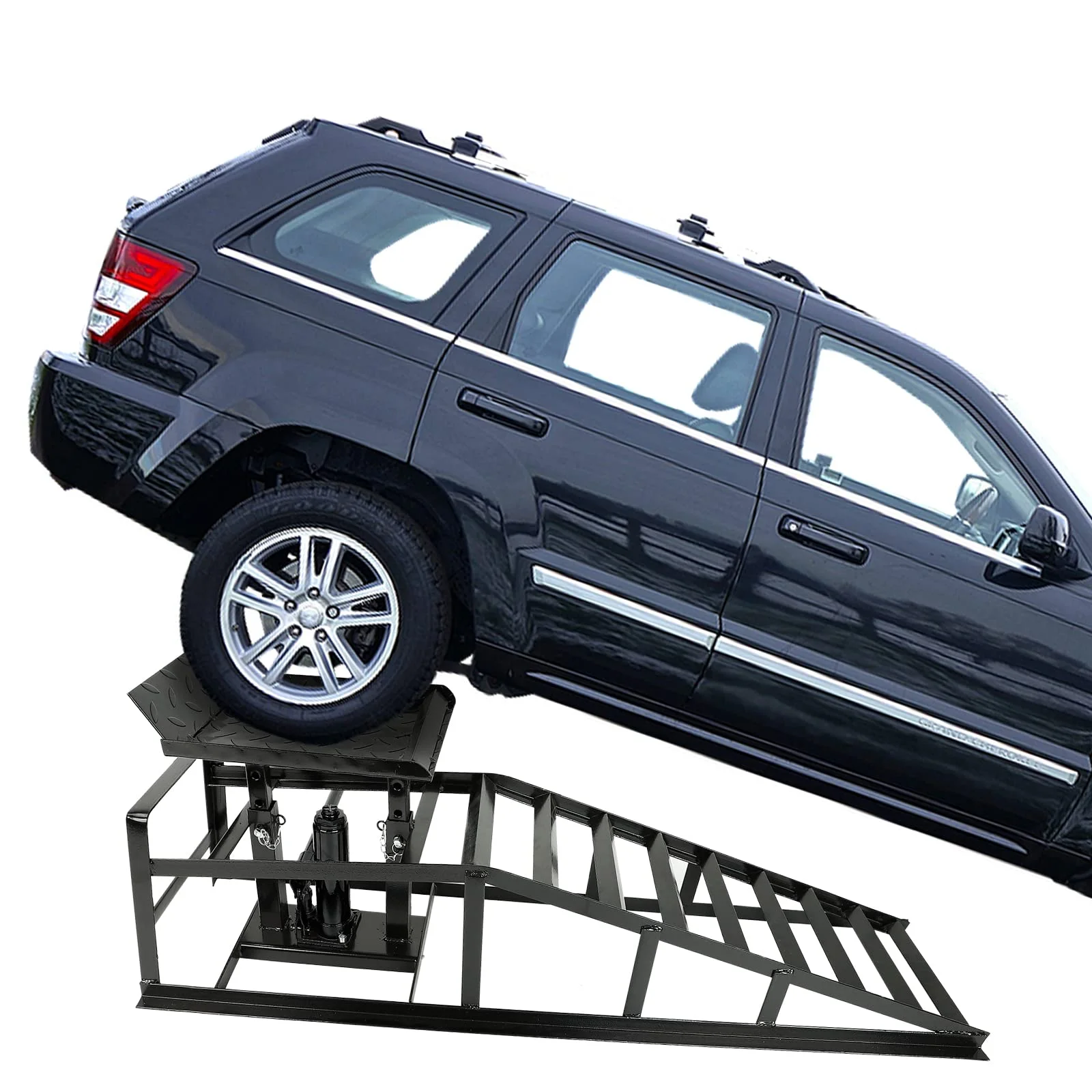 Confote 2 Pack Hydraulic Car Ramps 6600lbs 3T Low Profile Auto Car Truck Vehicle Service Ramps Lift for Garage Car Repair