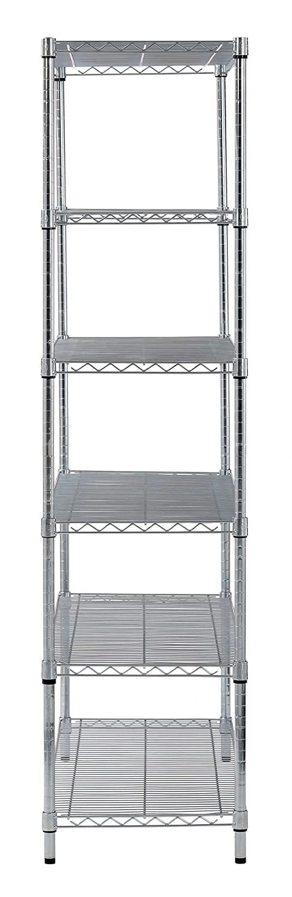 GEROBOOM WS481872-Z Steel Shelving Unit  6   48" Width  72" Height  18" Depth  Zinc