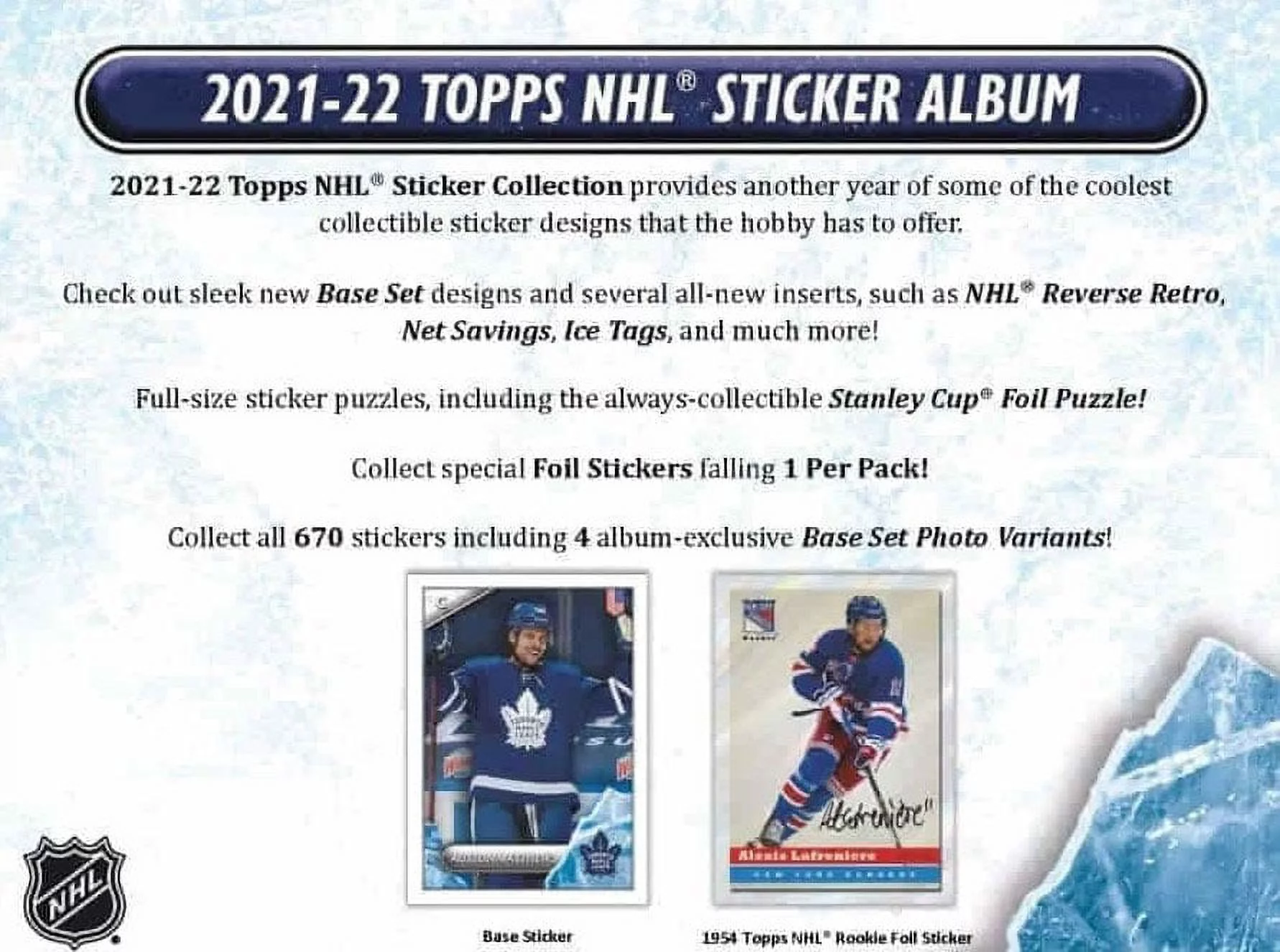 2021-22 Topps NHL Hockey Sticker Collection Box