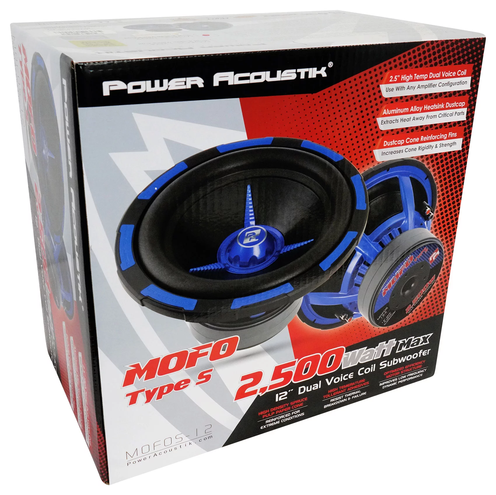 (2) Power Acoustik MOFOS-12D2 12