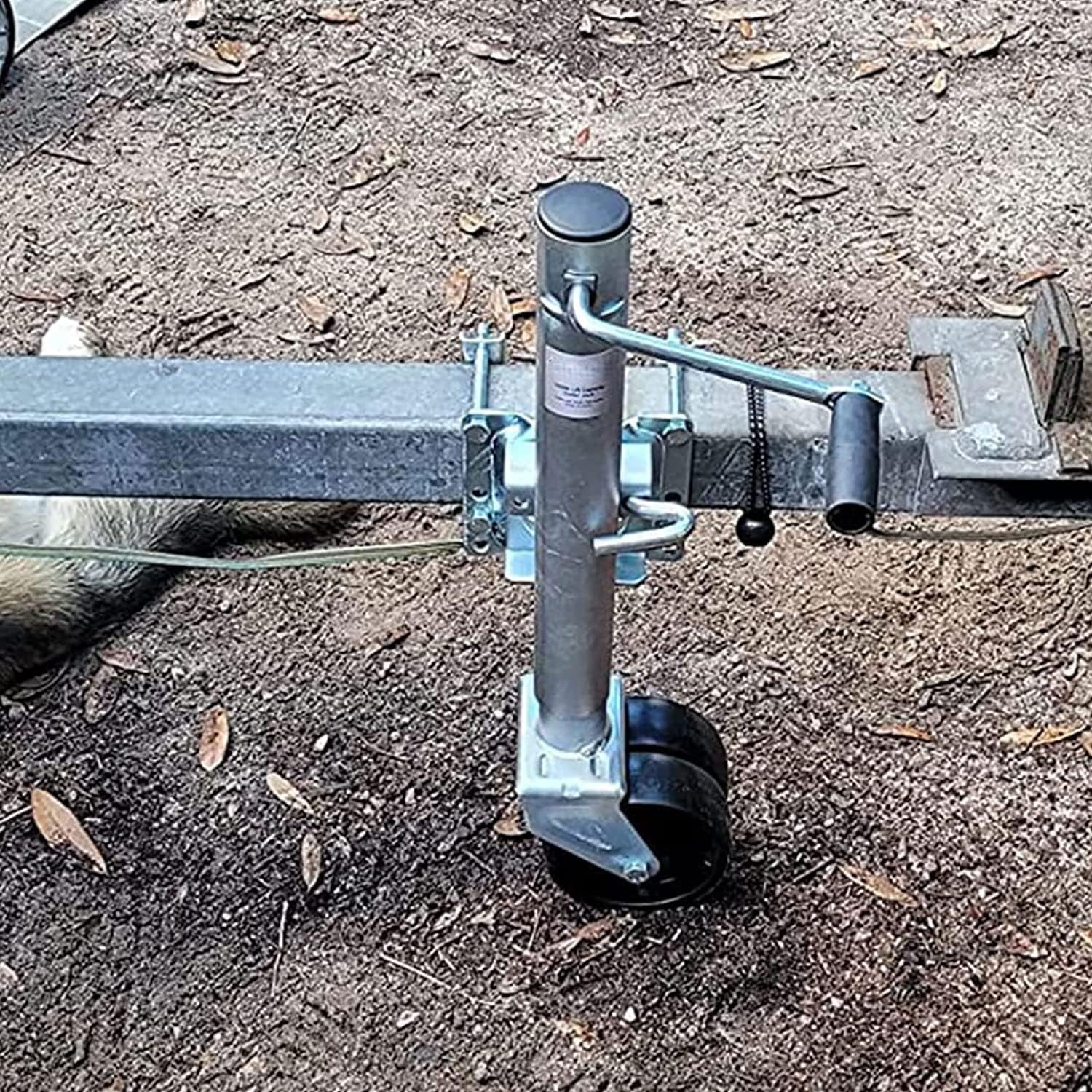 Trailer Jack, Heavy Duty Swivel Boat Trailer Jack with Dual Wheels, 2000 lbs, 14