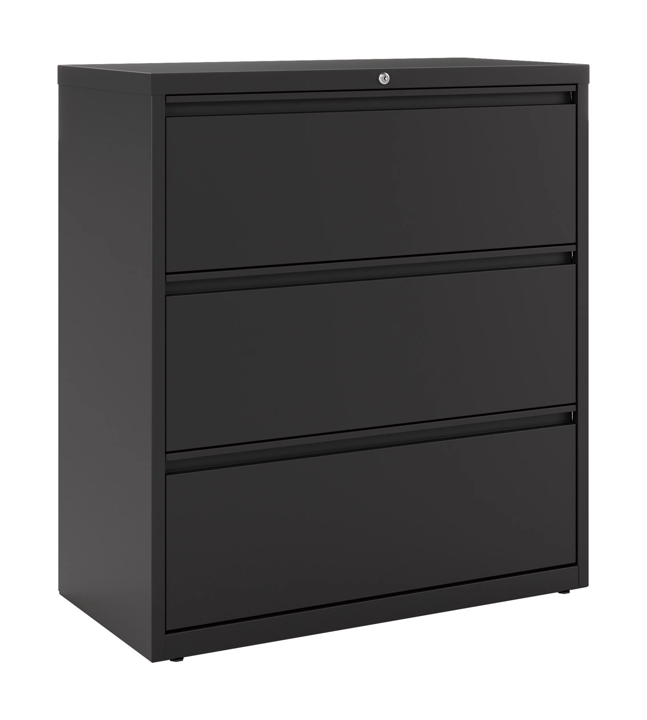 Hirsh Pro 36 Inch Wide 3 Drawer Metal Lateral File Cabinet for Home and Office, Holds Letter, Legal and A4 Hanging Folders, Black