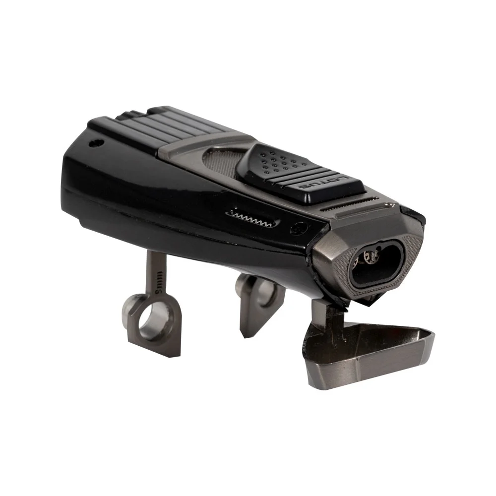 Lotus Mariner Twin Pinpoint Torch Lighter - Black