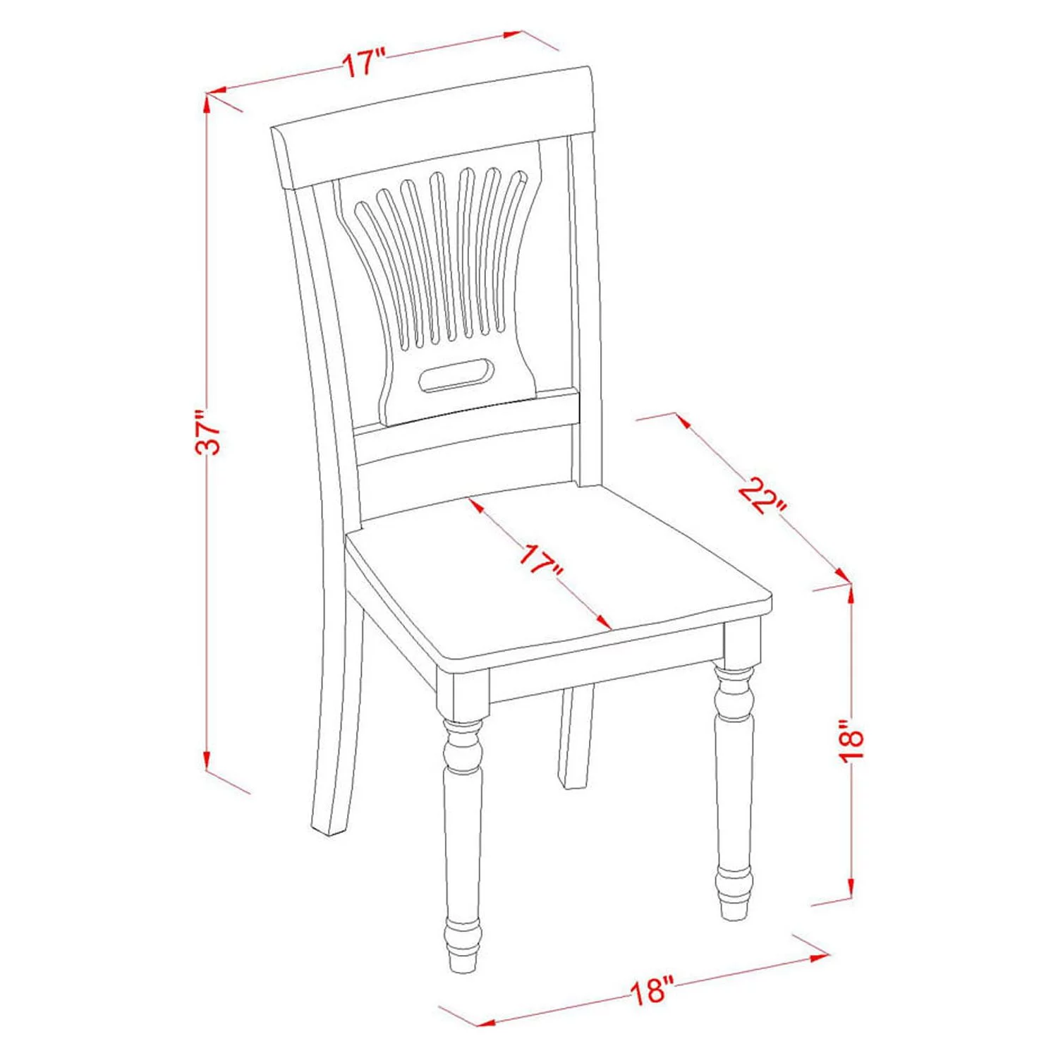 East West Furniture Weston 5-piece Table and Kitchen Chairs in Buttermilk/Cherry