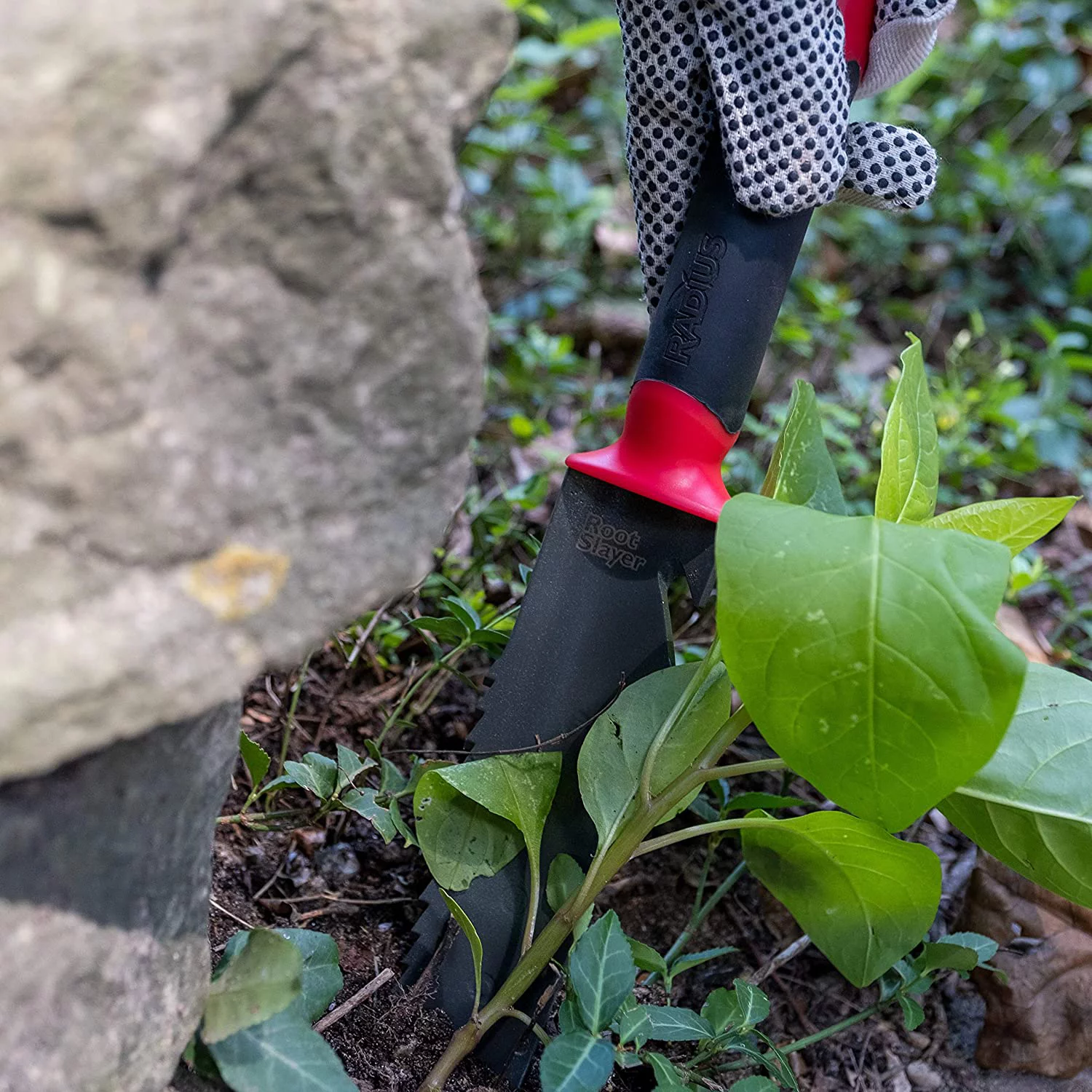 Radius Garden 17211 Root Slayer Soil Knife with Holster