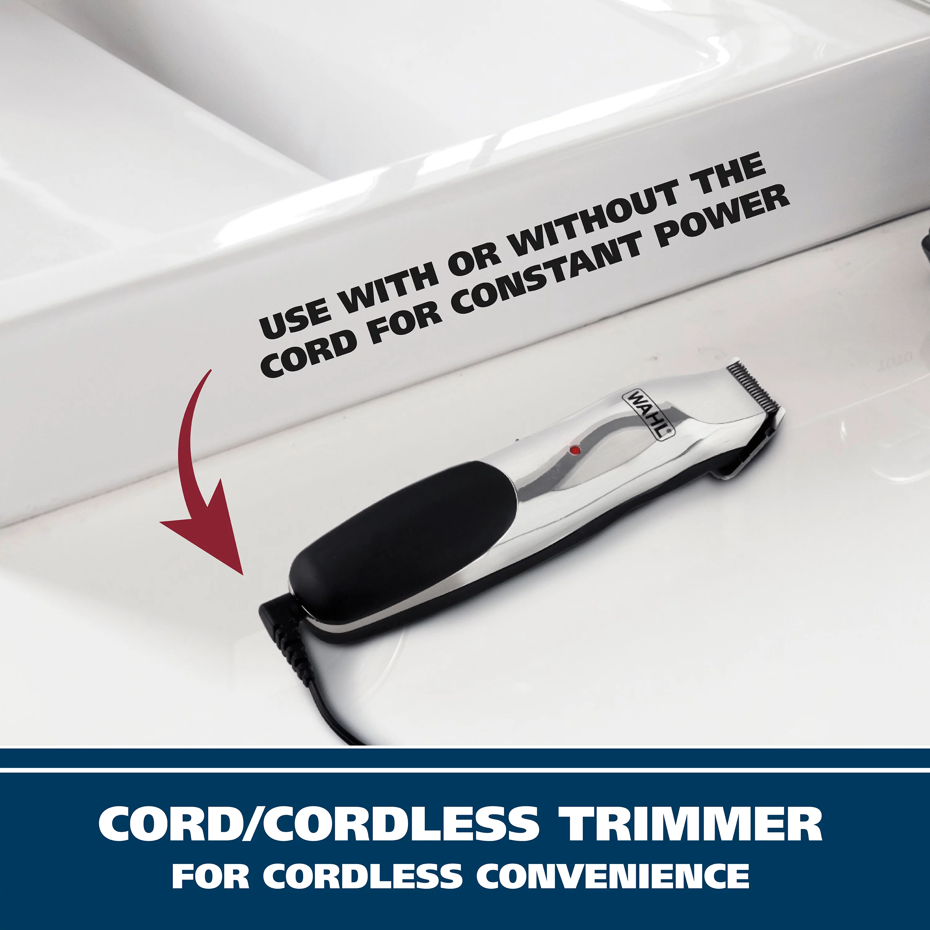 Wahl Beard Cord/Cordless Rechargeable Trimmer, Model 9918-1601