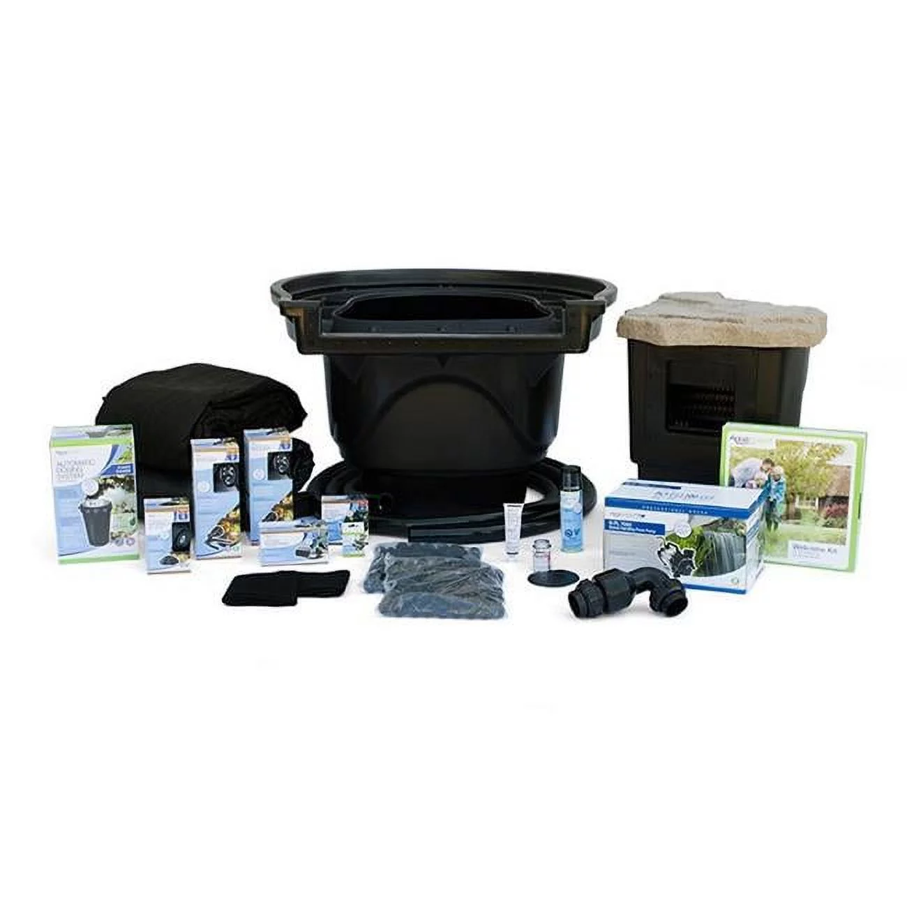 Aquascape 53063 Large Pond Kit with SLD 5000-9000 Adjustable Flow Pump - 21 x 26 ft.