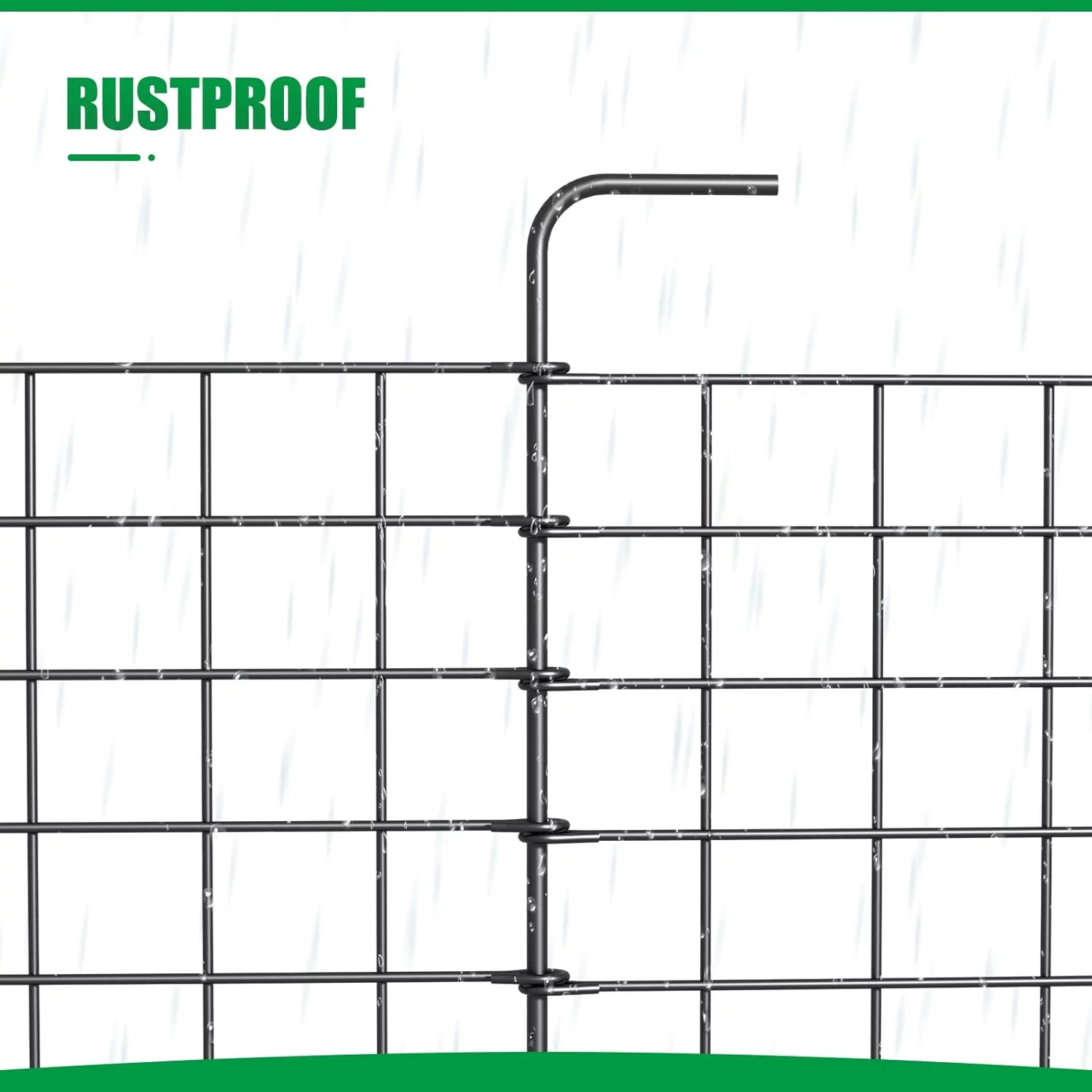 Pack Of 32 Outdoor Decorative Garden Fence, 24 x 11 Feet, Rustproof Metal Cladding, Wrought Iron Wire Edging, Patio Fence, Flower Beds, Segregation Segment Panels, Hedge Edging Decorative