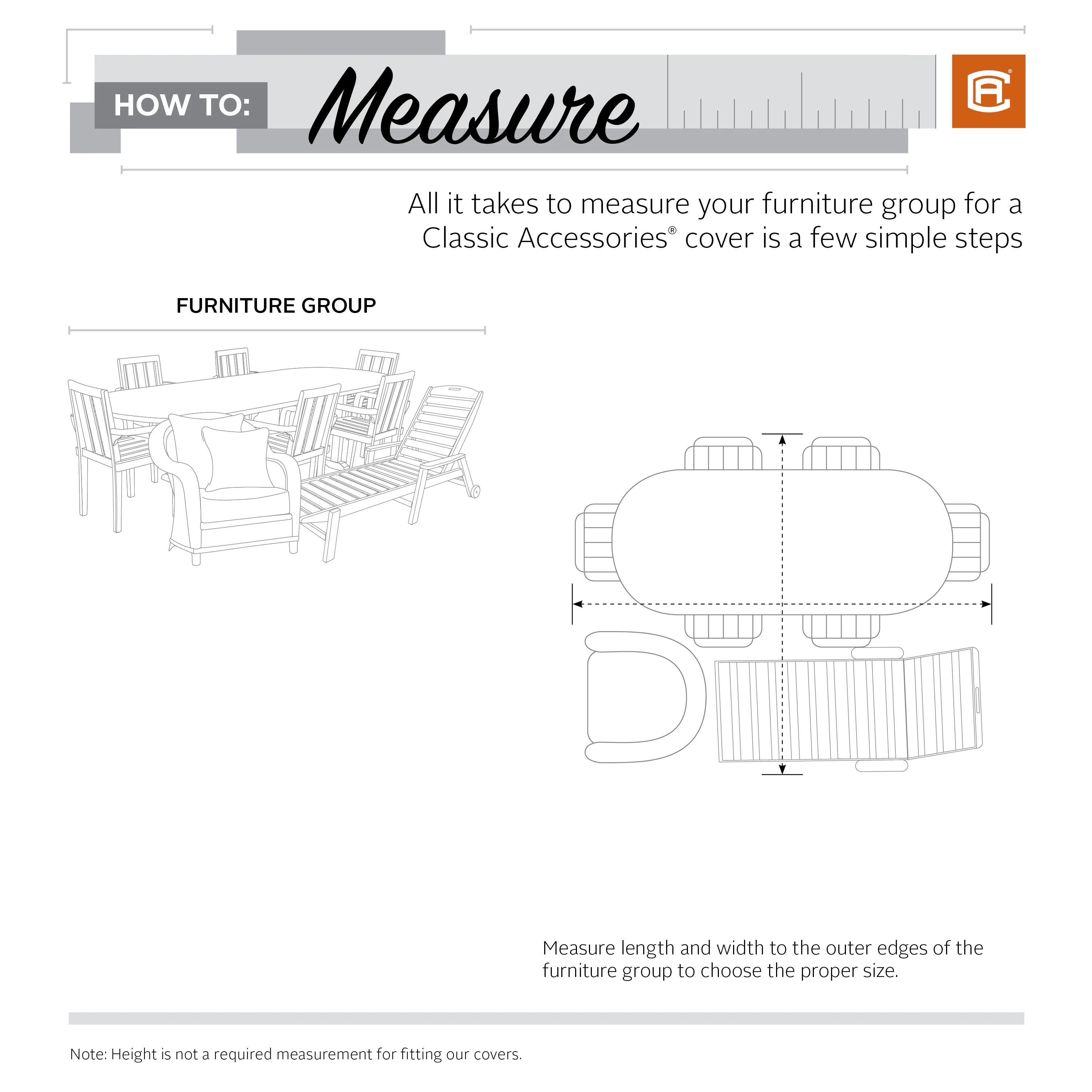 Classic Accessories Madrona Waterproof 100 x 80 x 36 Inch General Purpose Patio Cover, Dark Cocoa