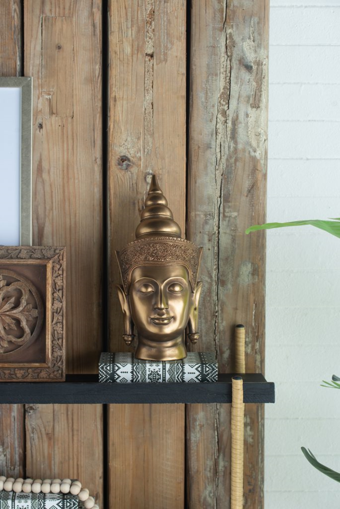 CC Home Furnishings Resin Buddha Statue Head - 14.25