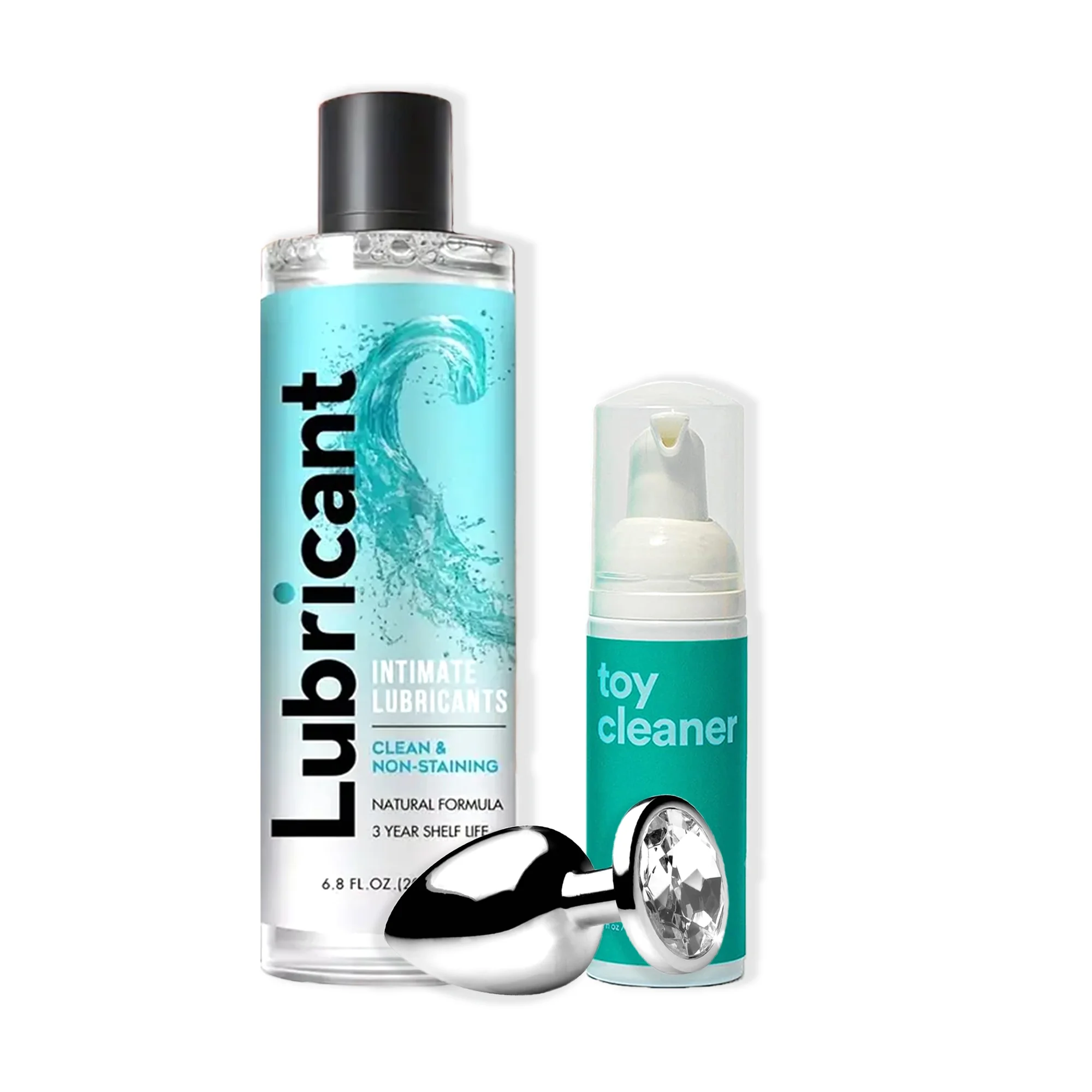 MadamGSpot But Plug Sex Toys, Anal Toy Cleaner, Lubricant Gel 6.8 oz,