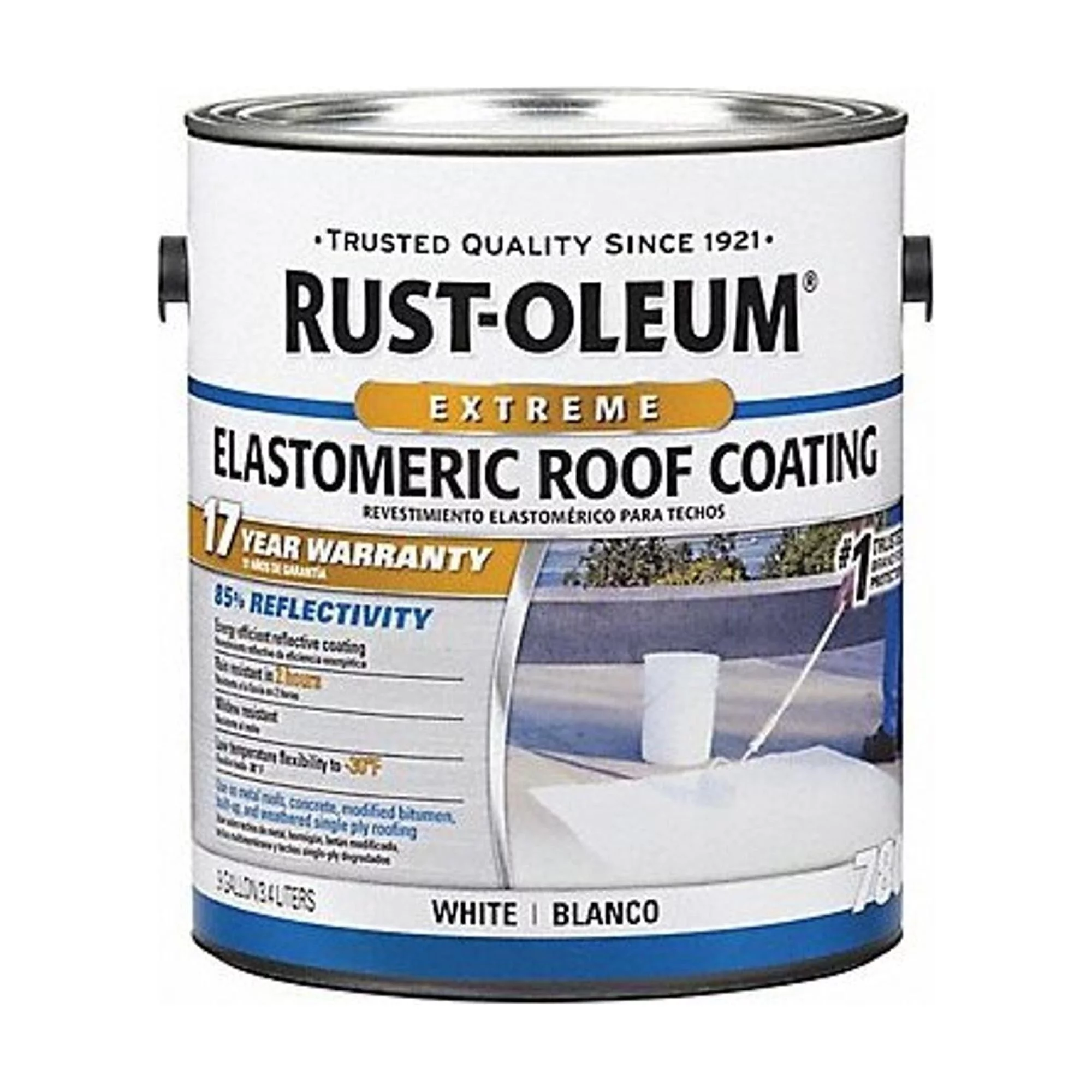 Rust-Oleum Elastomeric Roof Coating,0.9 gal 301902