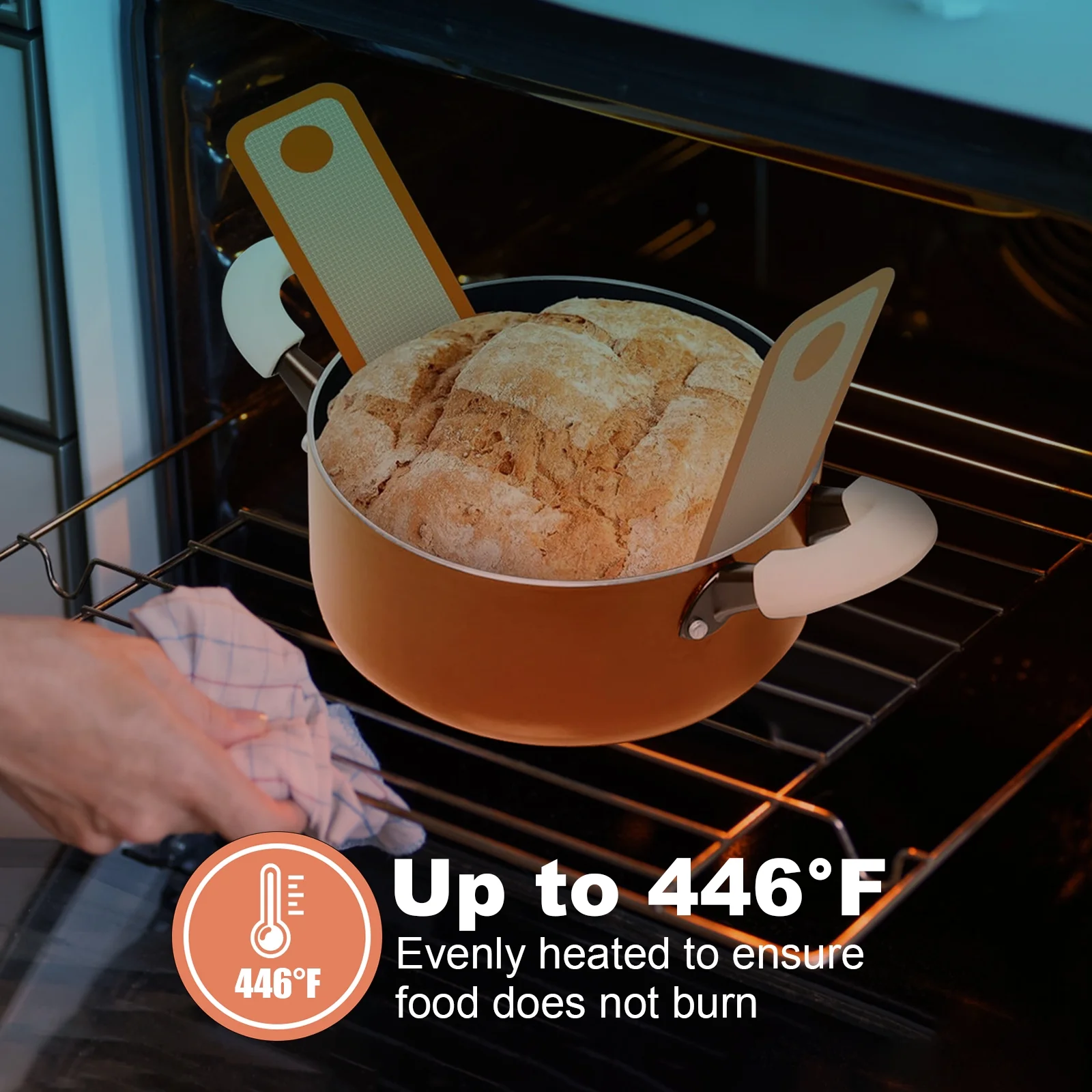 (5 Pcs) Sourdough Bread Baking Supplies Kit,Sourdough Starter Kit Including Silicone Bread Sling,Dough Scraper Basting,Dough Whisk,Basting Brush and Others