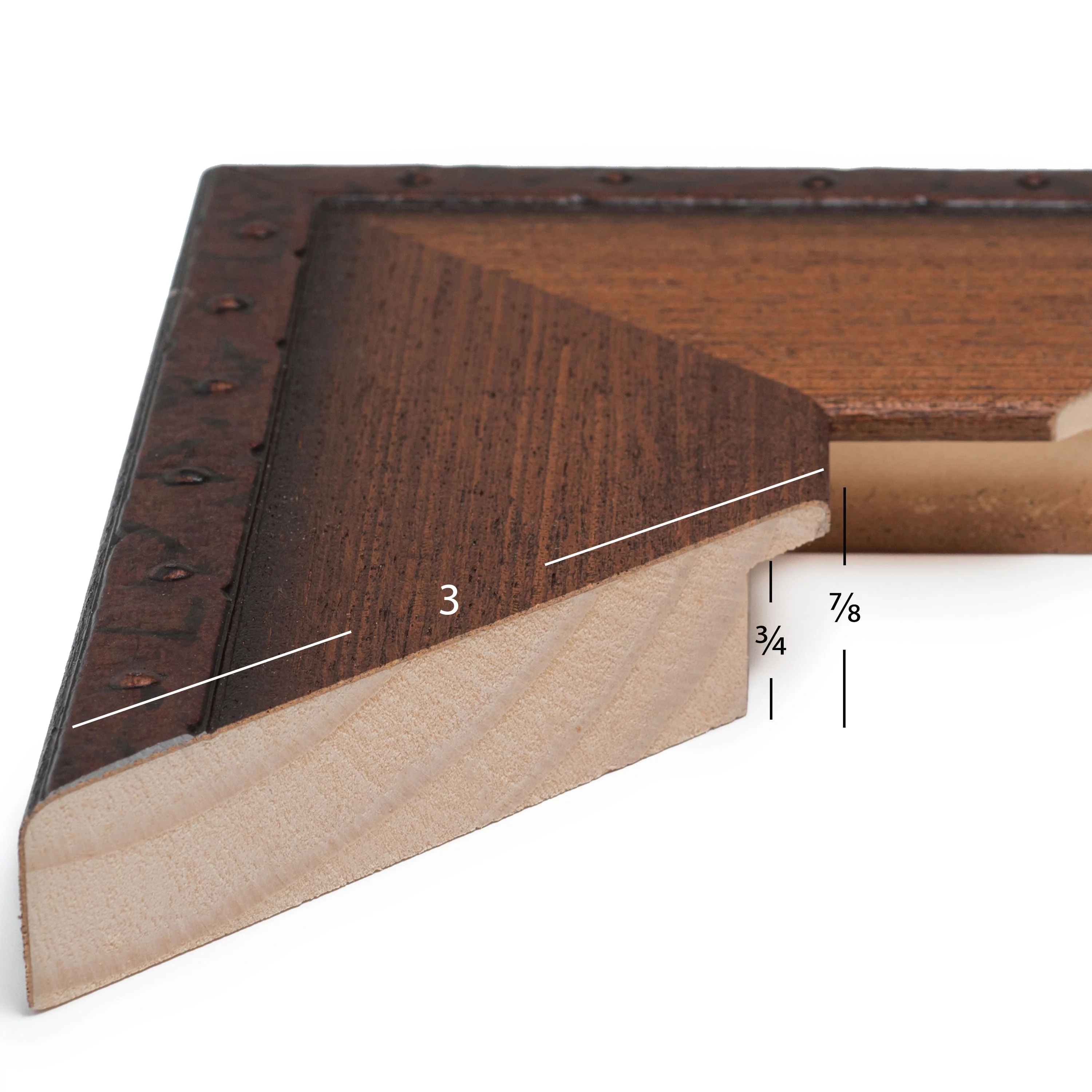 Craig Frames Constitution Nautical, 14x18 Picture Frame, Walnut Brown