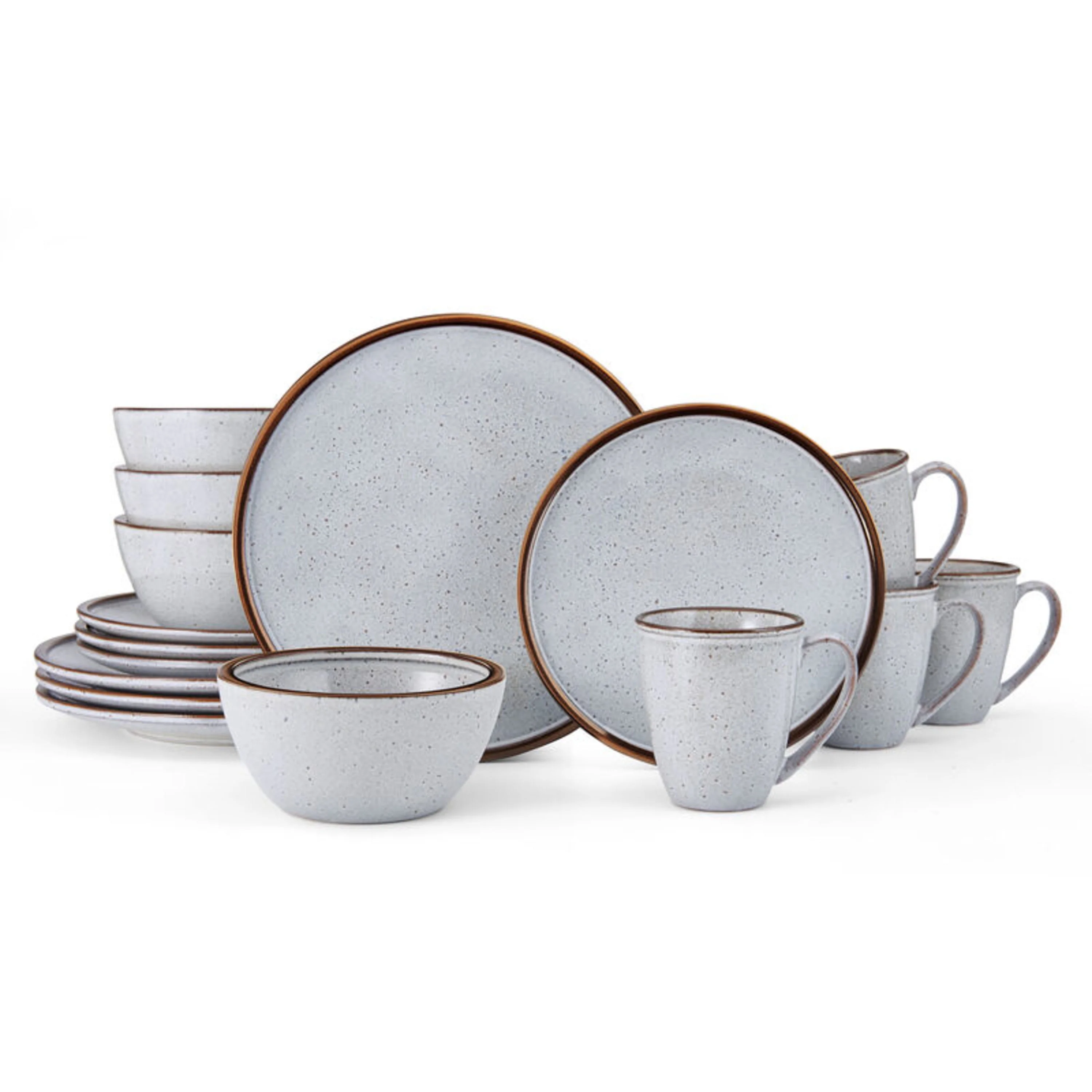 Mikasa Barrett White 16-Piece Dinnerware Set, Service for 4