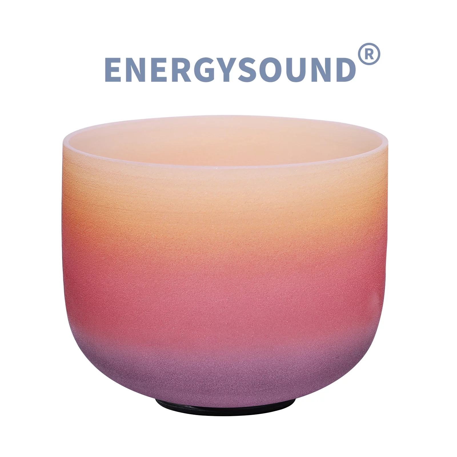 432 Hz E Solar Plexus Chakra Rainbow Quartz Frosted Crystal Singing Bowl 8 inch