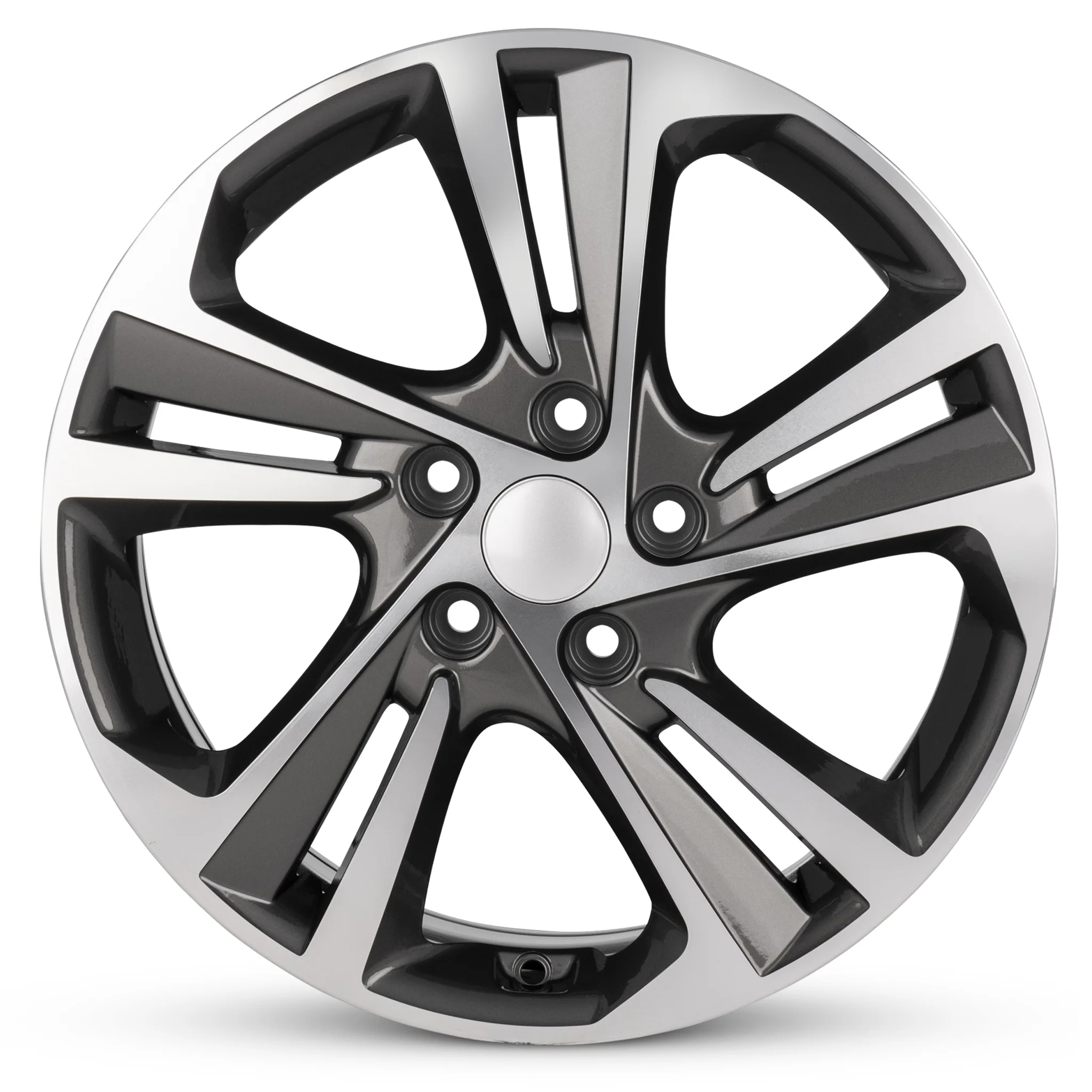 For 2017-2018 Hyundai Elantra 17 Inch Machine Face Gunmetal Rim - OE Direct Replacement - Road Ready Car Wheel