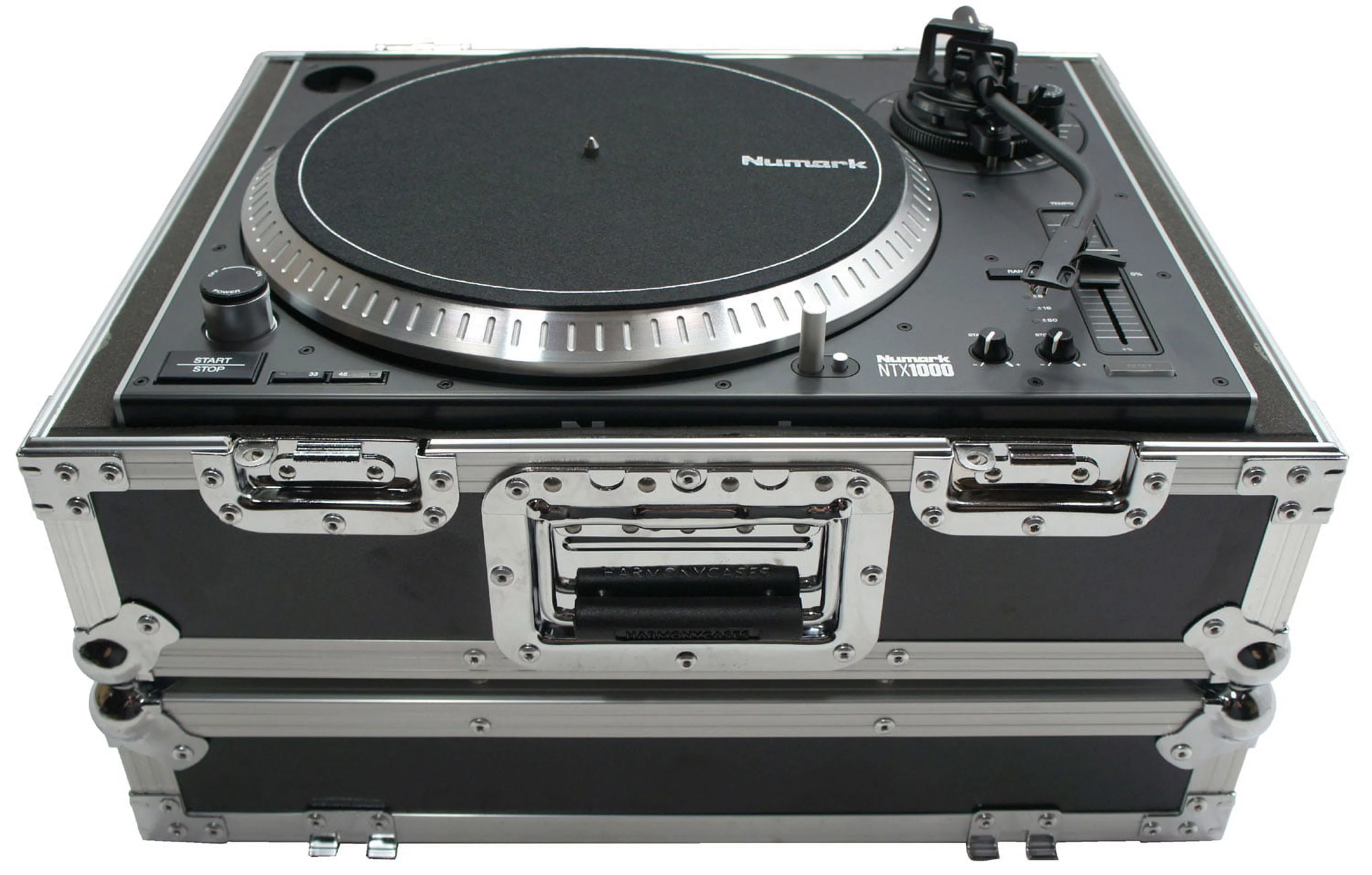 Harmony Cases HC1200BMKII Flight Foam DJ Turntable Custom Case fits Denon 3700
