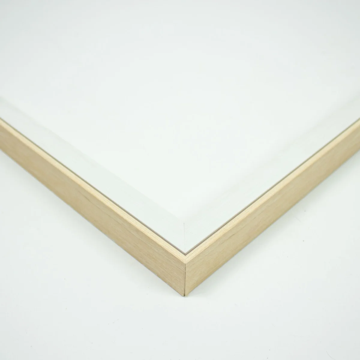 14x24 Frame White & Wood Tones Solid Wood Shadow Box Width 0.875 Inches | Interior Frame Depth 1