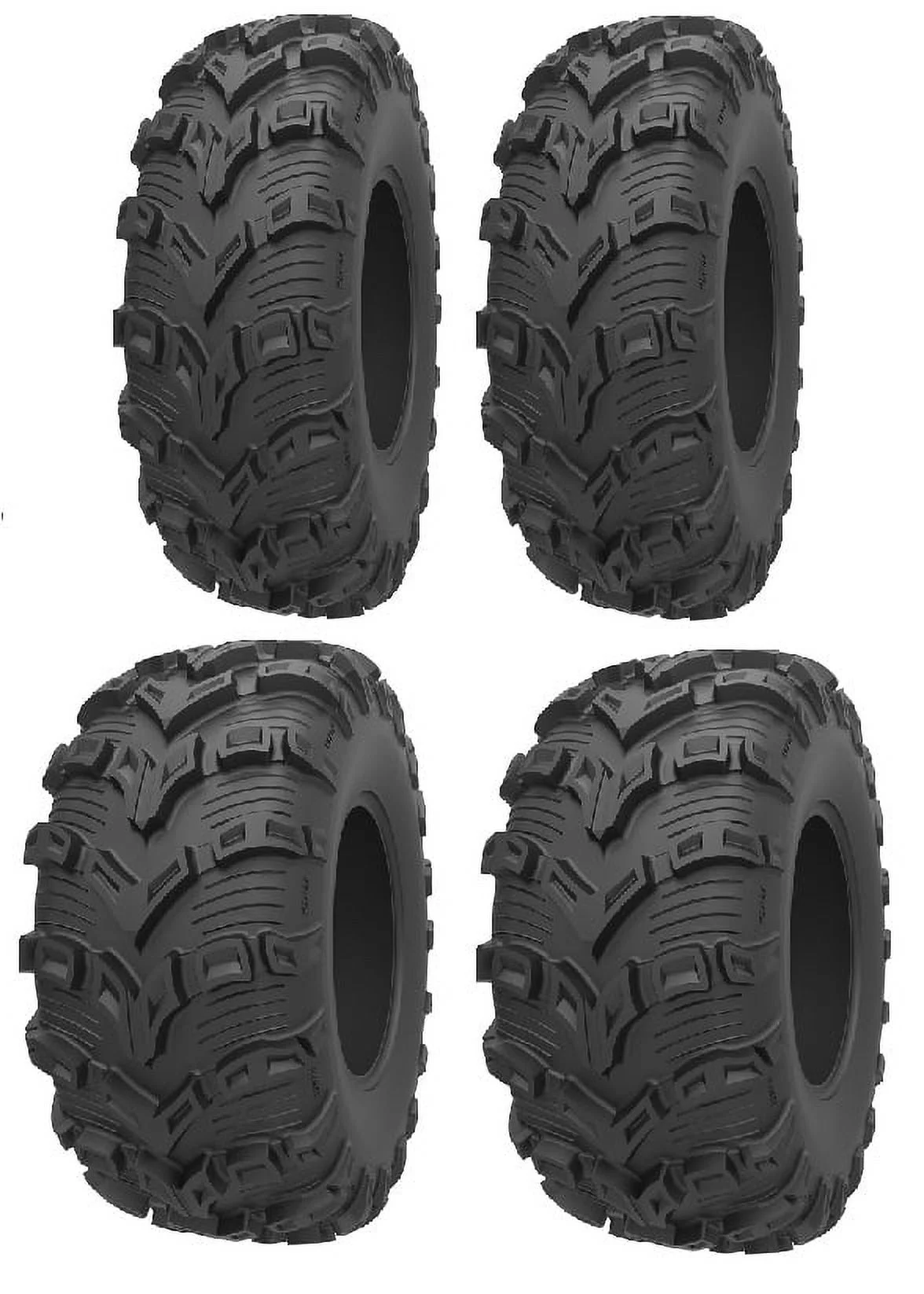 Full set of Kenda Bear Claw EVO (6ply) 26x9-14 and 26x11-14 ATV Tires (4)
