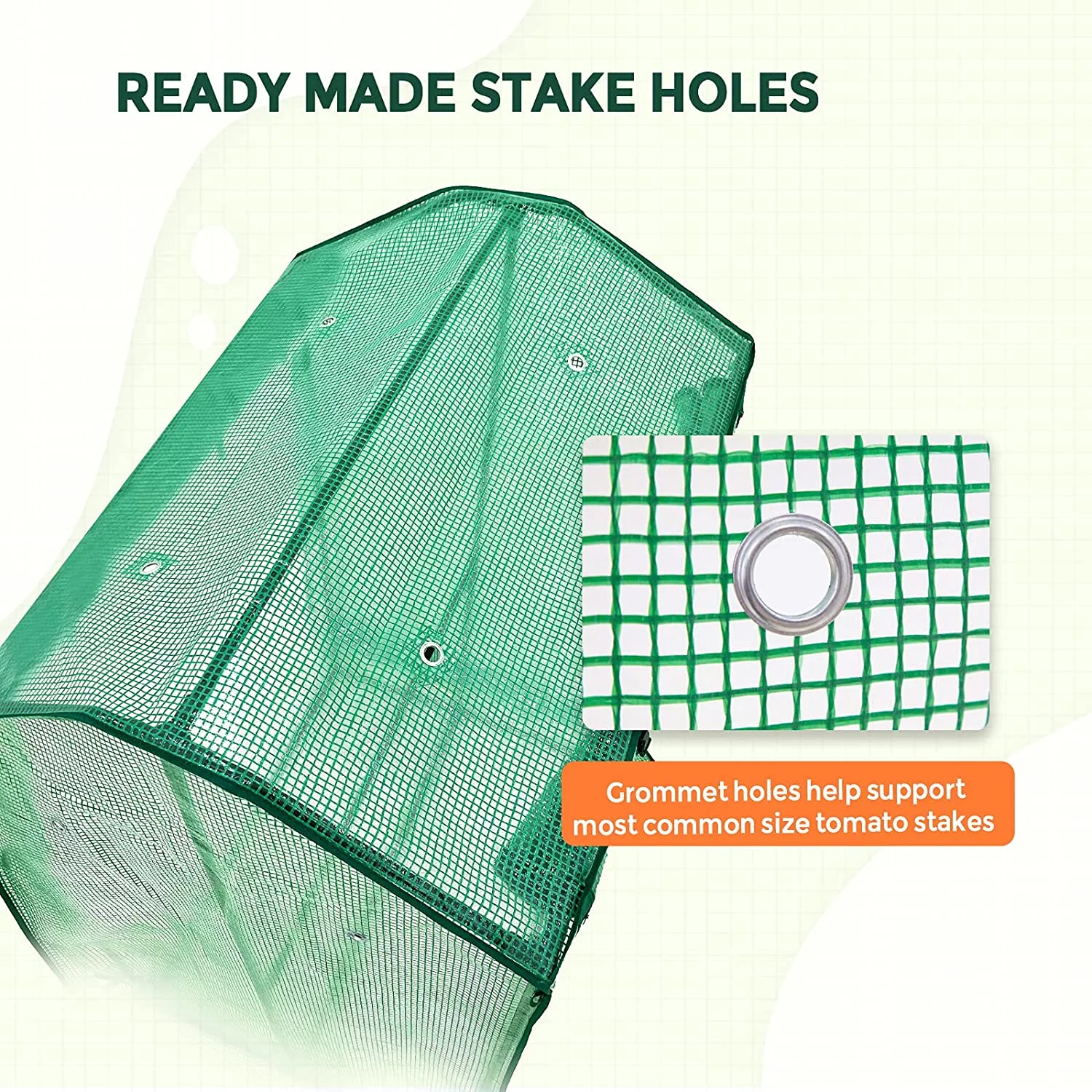 EAGLE PEAK Outdoor Greenhouse with Double Roll-up Zippered Doors, Vertical Cold Frame Grow House for Vegetables, Flowers, 39'' x 32'' x 59'', Green (Double Growbag)