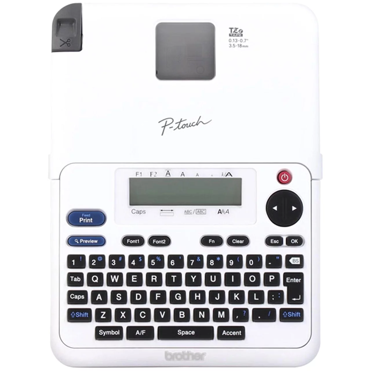 Brother P-Touch PT-2040W Labeler Maker White Bonus 2 Label Tapes & AC Adapter Home Office School Machine BJ8 65604