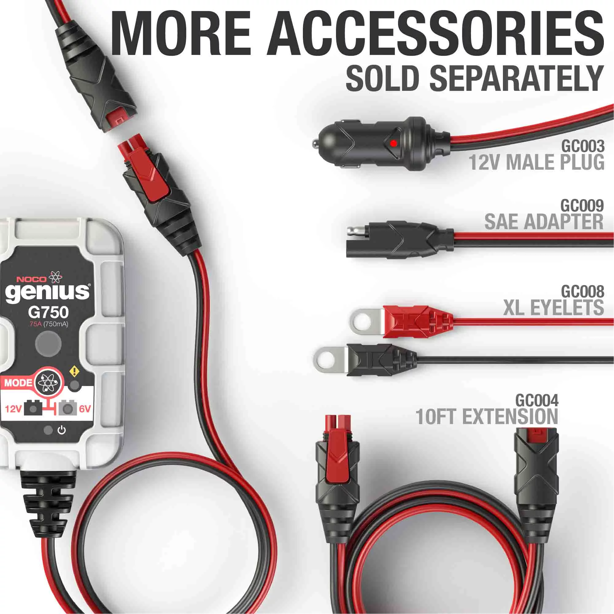 NOCO Genius G750 6V/12V .75 Amp Battery Charger and Maintainer