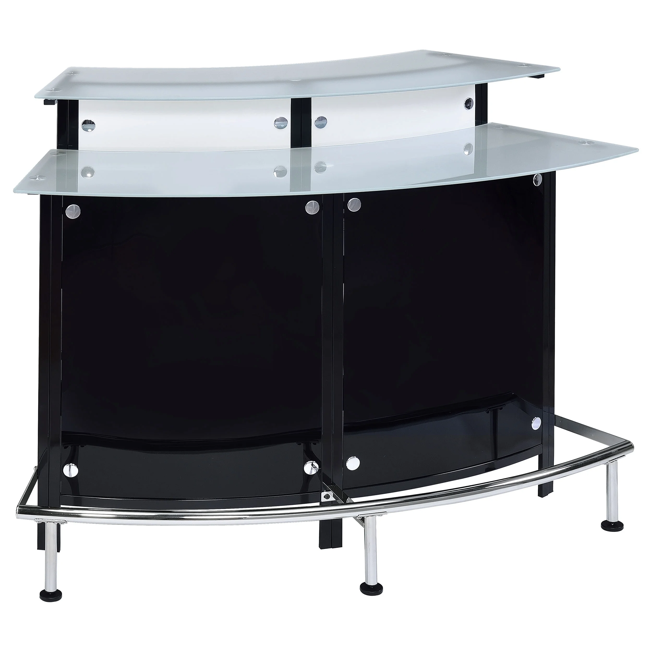 Oliver & James  Onchi Modern Black Bar Table