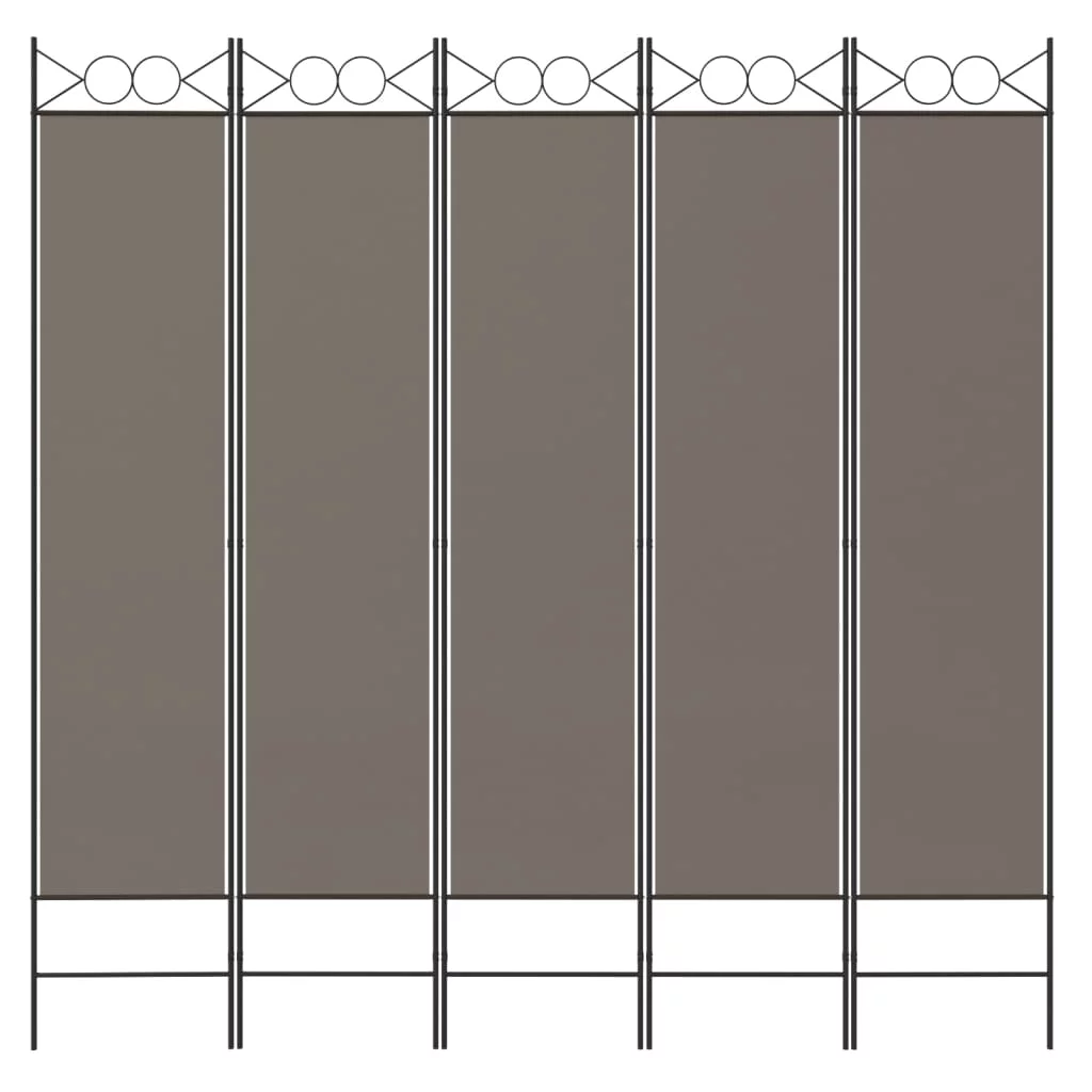 Anself 5-Panel Room Divider Anthracite 78.7