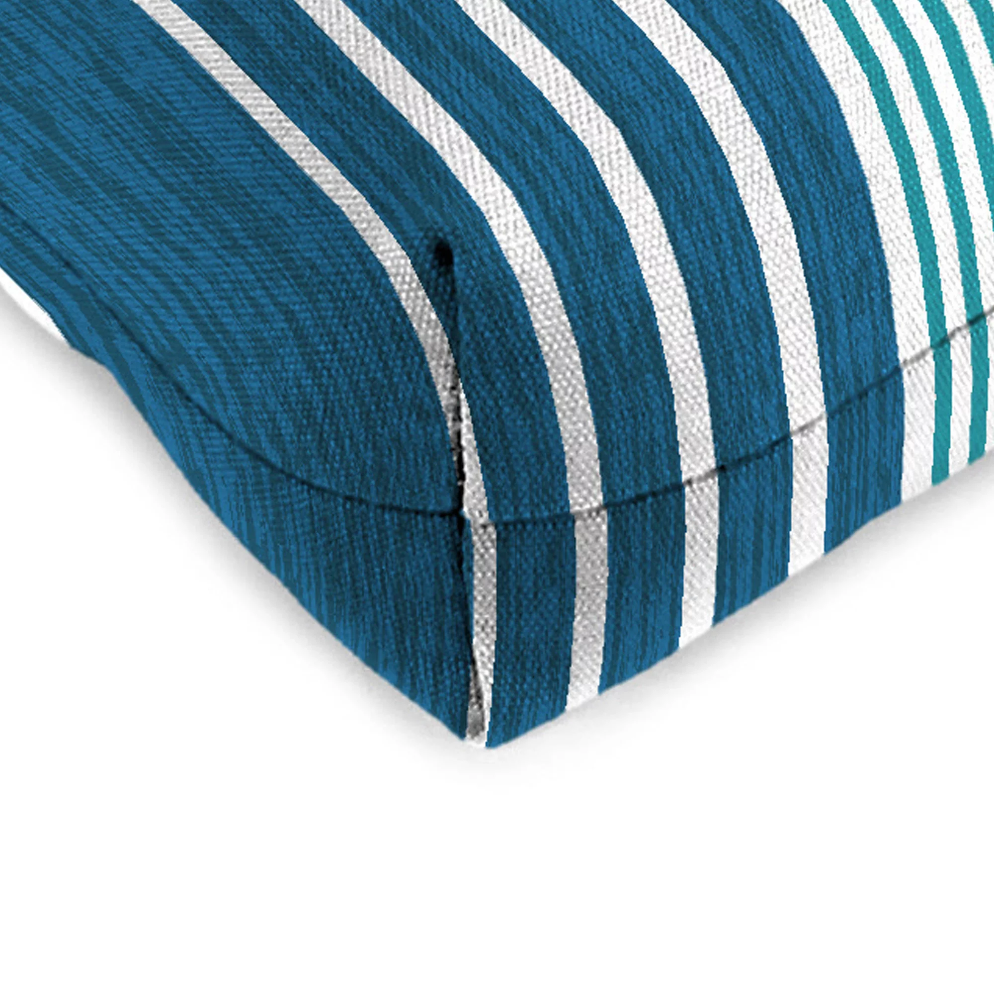 Jordan Manufacturing Capri Striped Outdoor Wicker Chair Cushion - Set of 2