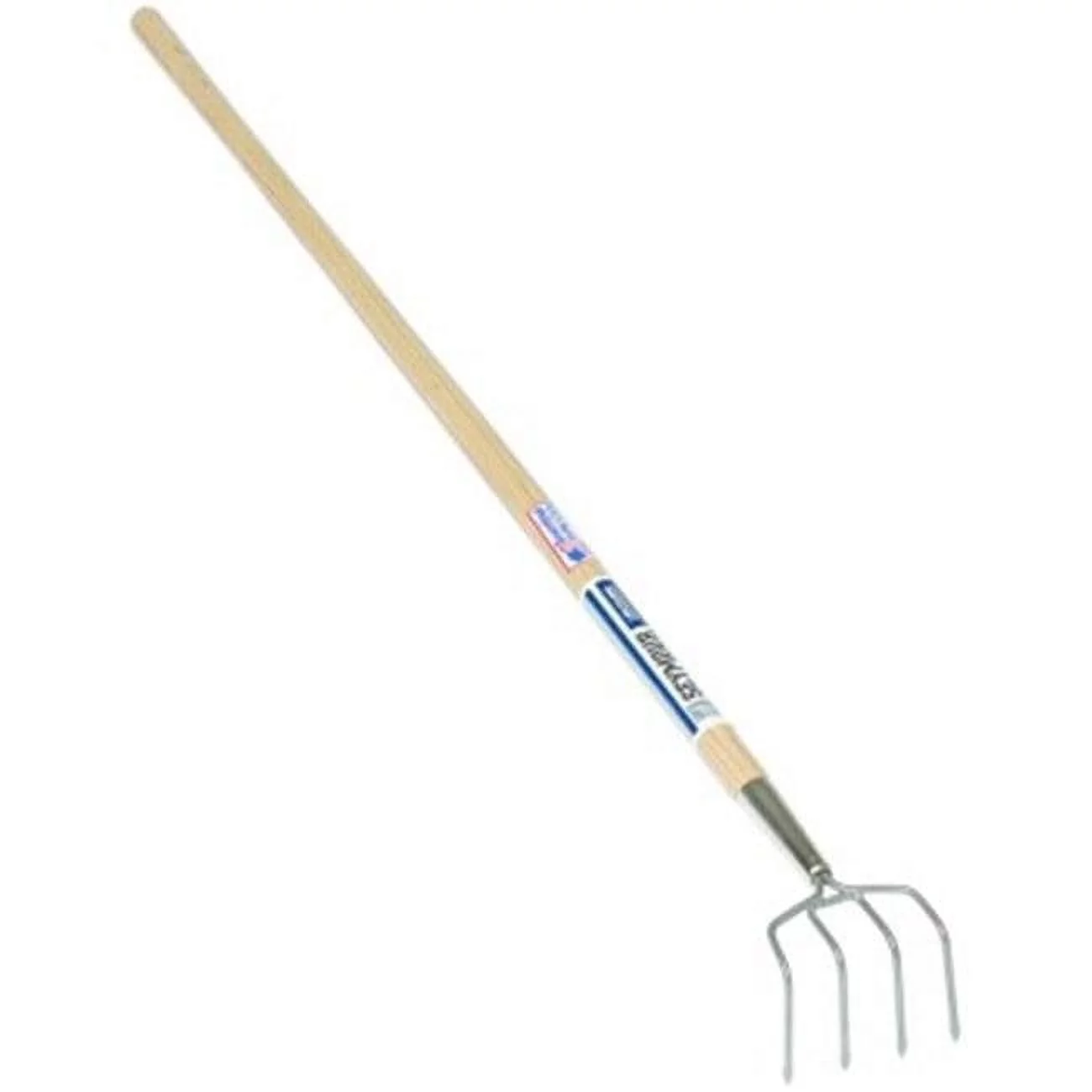 Garden Cultivator 4-Tine with 54 in. Wood Handle