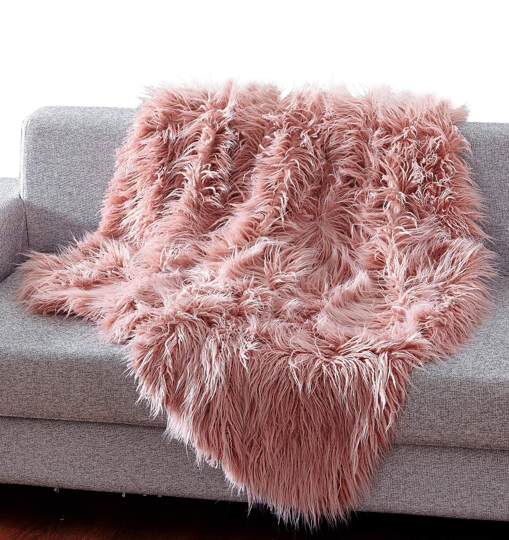 Ben&Jonah Himalayan Ultra Soft Heavy Faux Fur Throw Blanket (50