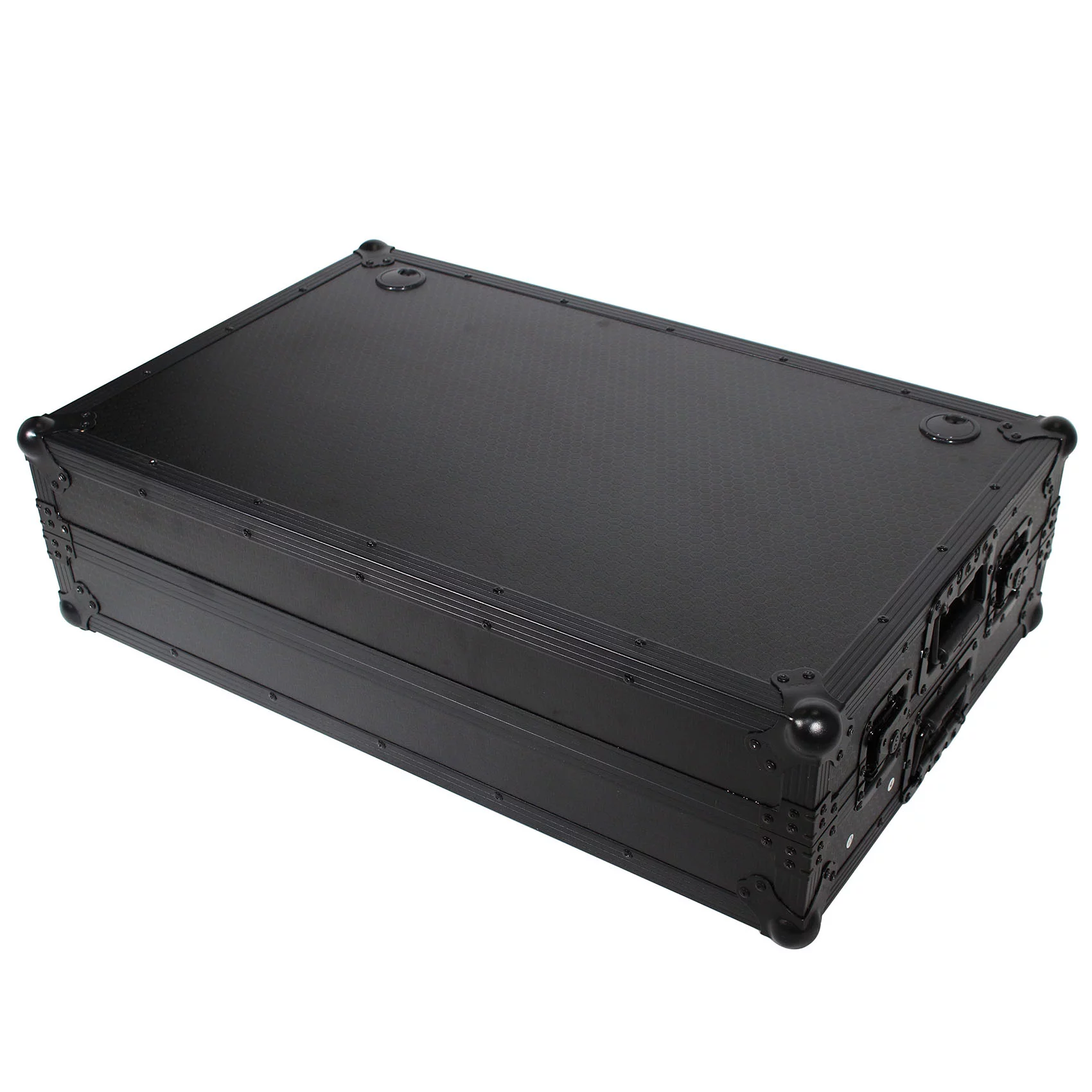 ProX XS-ZTABLEBL JR DJ Z-Table Junior Workstation | Portable Compact Flight Case Table | W/Handles & Wheels | Black on Black