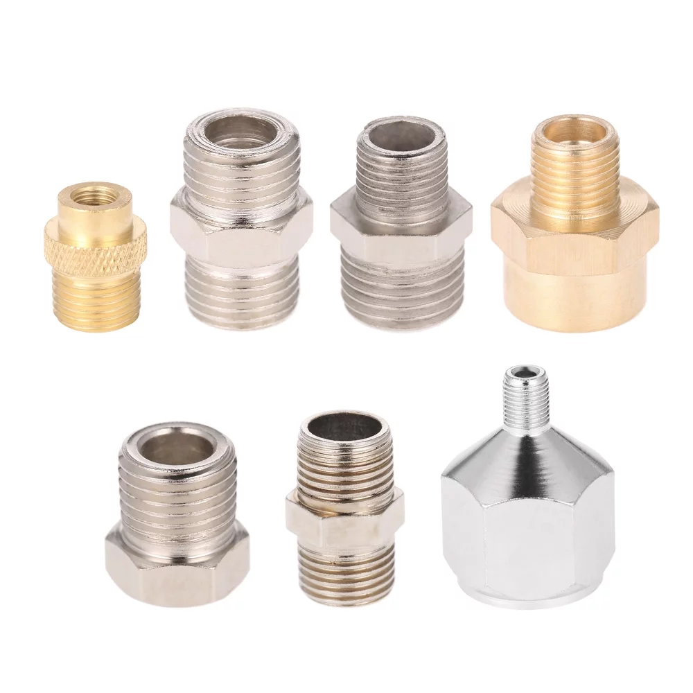 Htovila Professional 7pcs Airbrush Adaptor Kit Fitting Connector Set For Compressor & Airbrush Hose