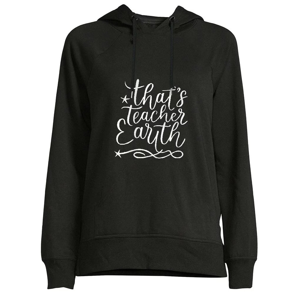 HOMICOZI Women's Long Sleeve Sweatshirt Happiest Teacher On Earth Rick and Morty Hoodie Black black