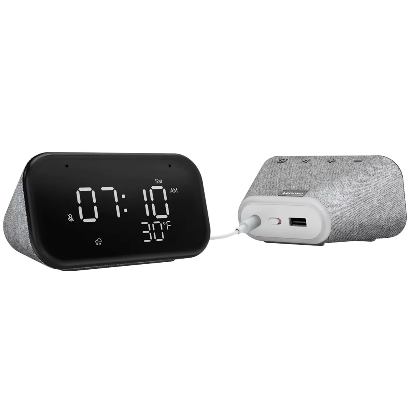 Lenovo Smart Clock with the Google Assistant, Touch Grey (Used)