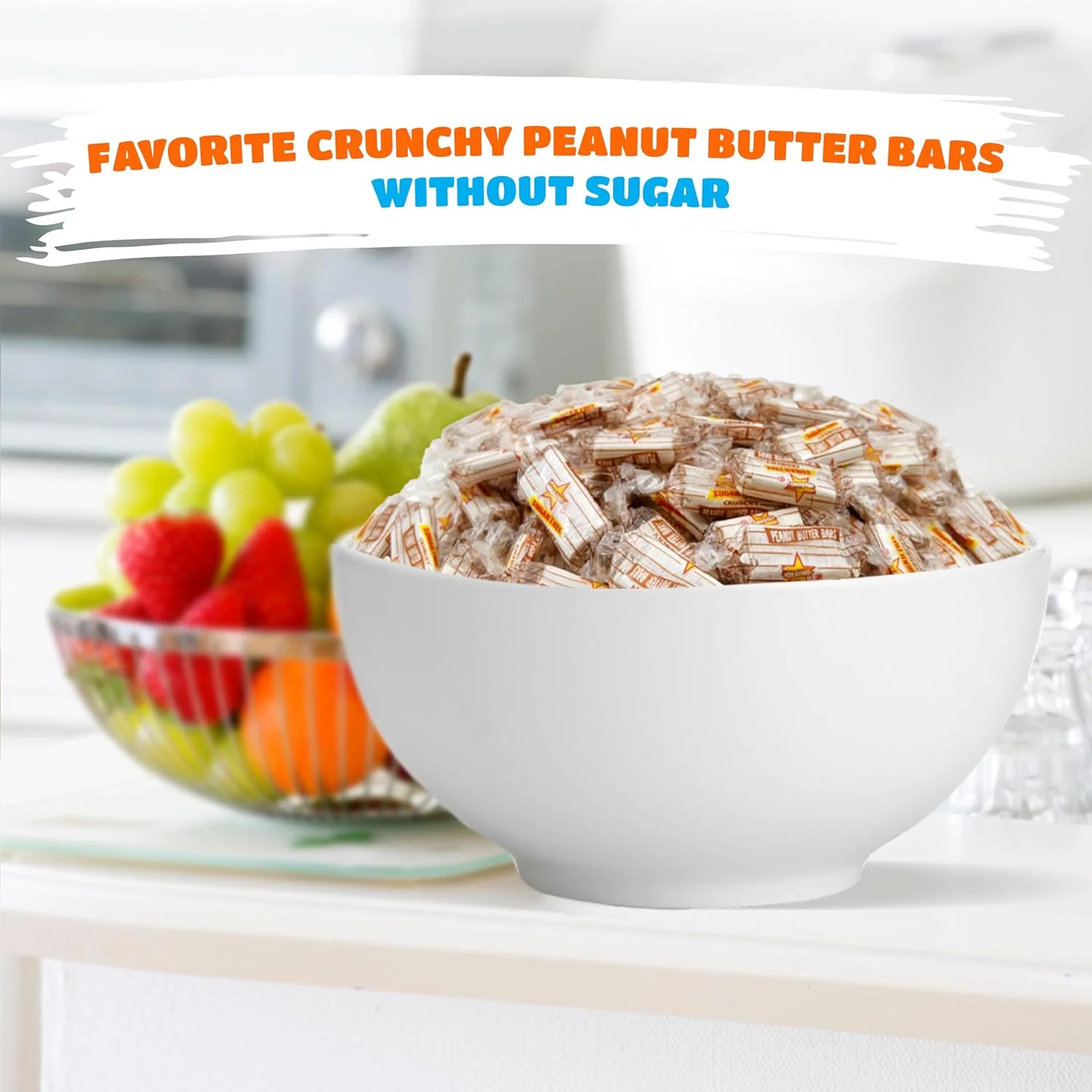 Atkinson's Sugar-Free Peanut Butter Candy Bars, 1-Pound Pack