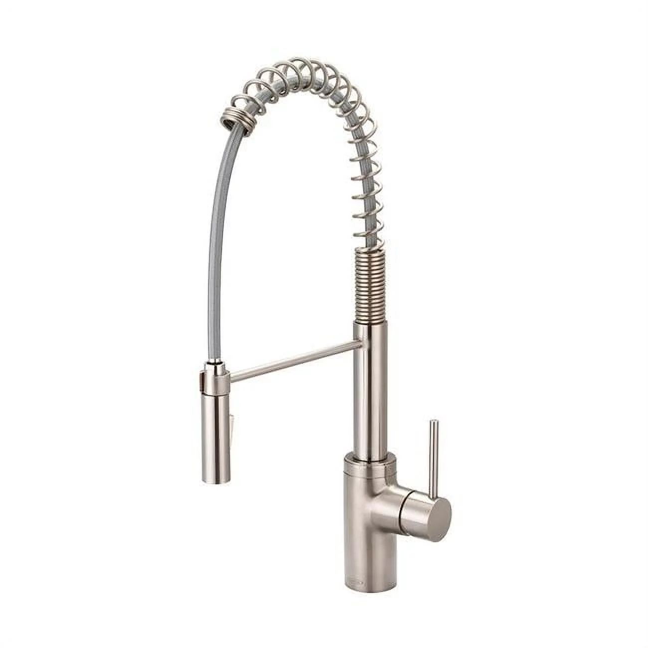 Single Handle Pre-Rinse Spring Pull-Down Kitchen Faucet - Brushed Nickel
