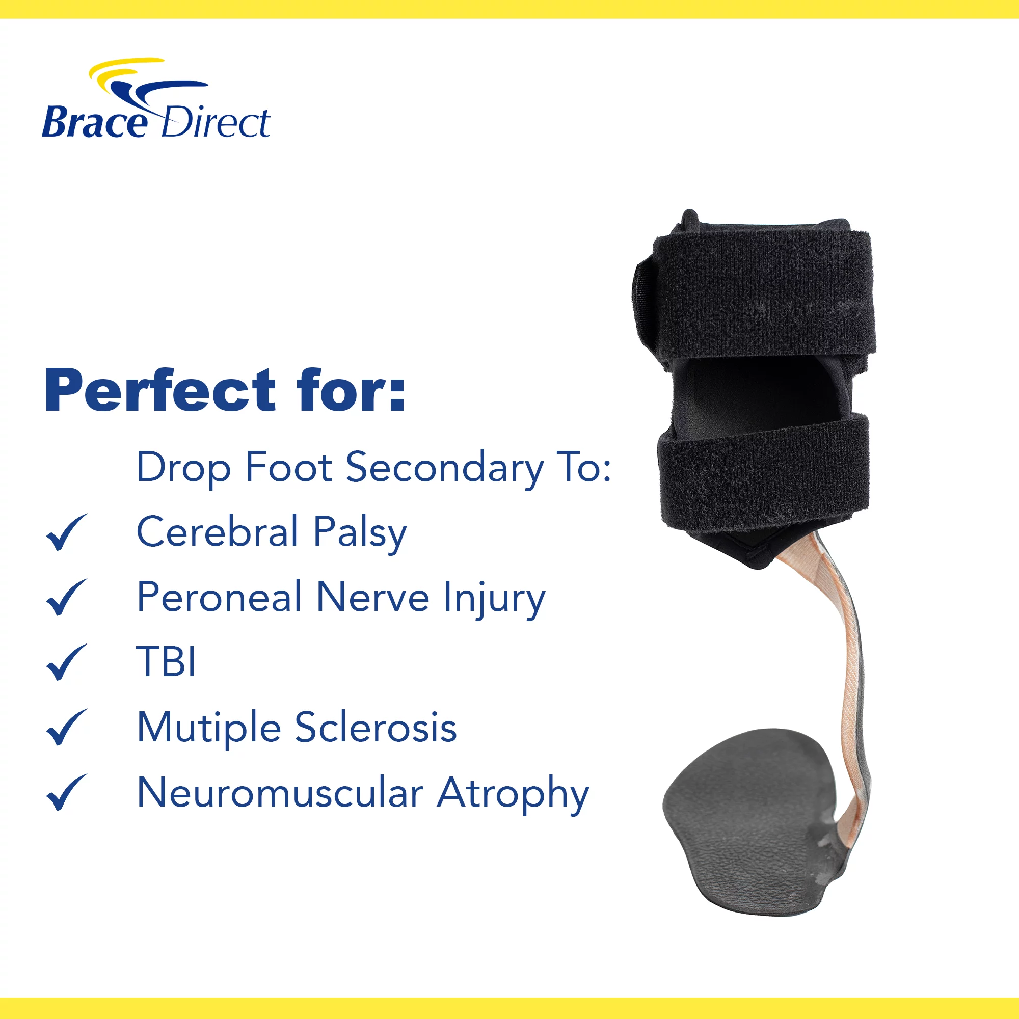 Reaction Junior Carbon Fiber Pediatric AFO Brace PDAC L1932 - by Brace Direct