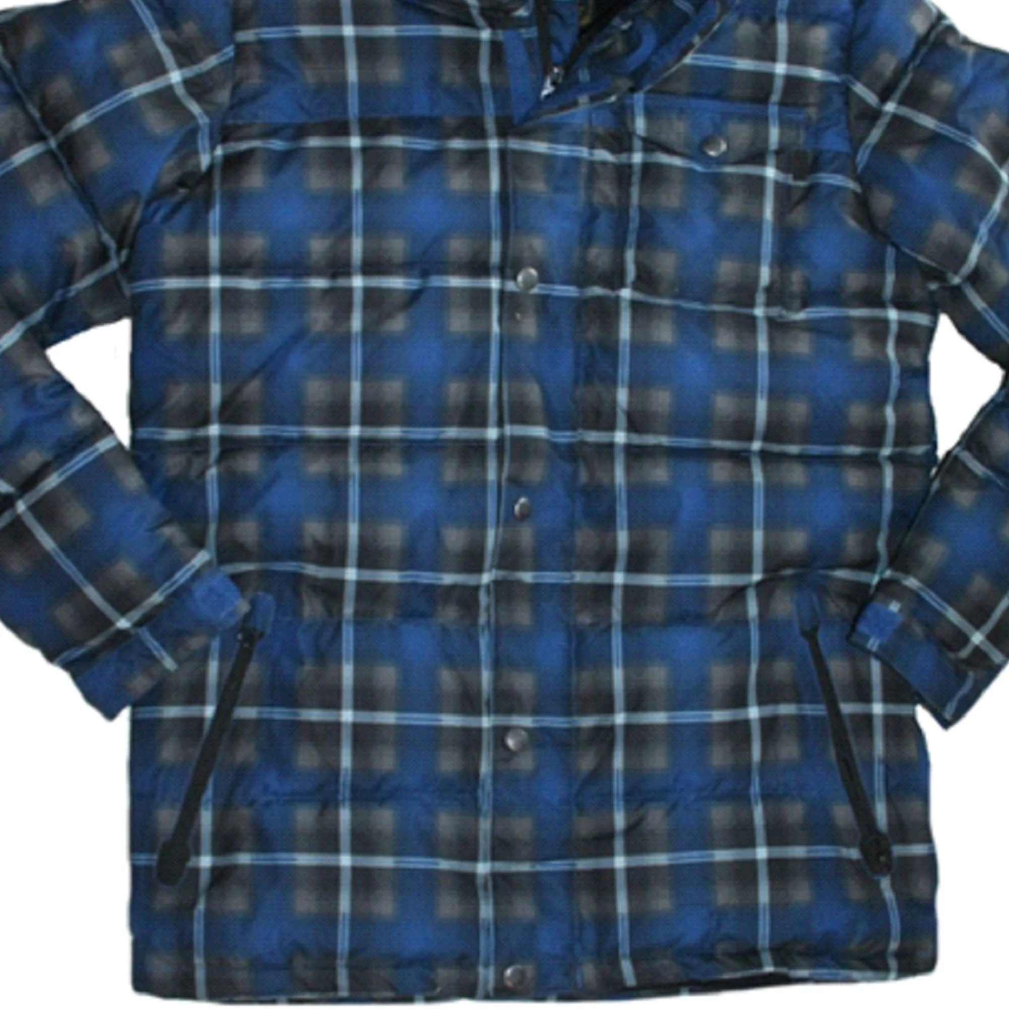 Burton Big Boys Traverse Jacket Blue/Plaid - L(14-16)