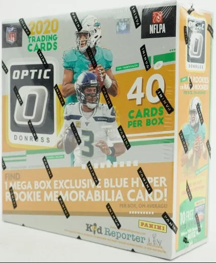 2020 Panini Donruss Optic Football NFL Trading Card Mega Box (Blue Hyper Parallels!)