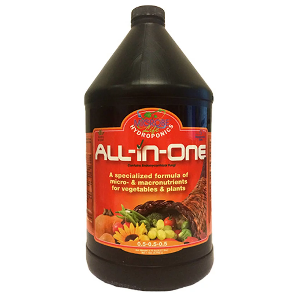 Microbe Life Hydroponics All-In-One Nutrient Supply, 1 quart