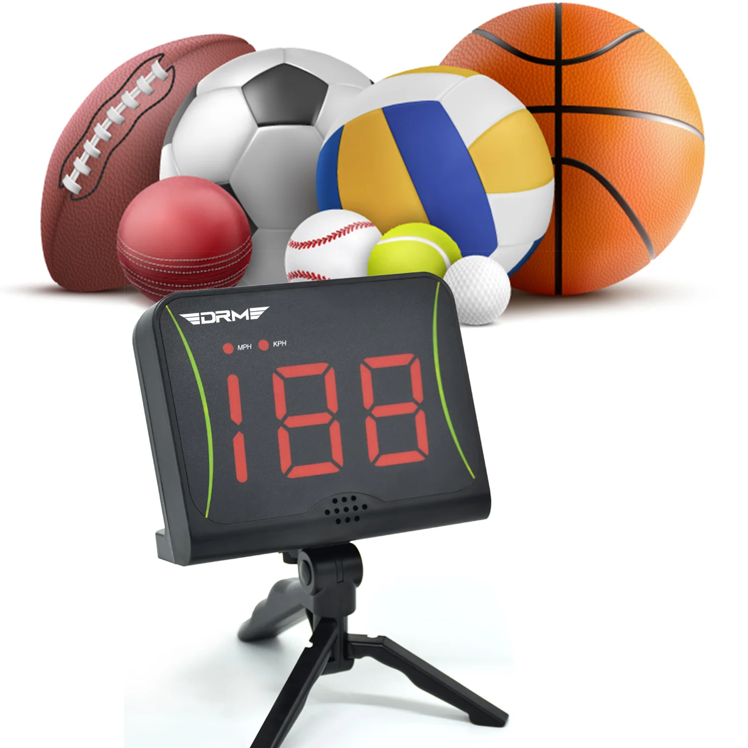 OYE Hands-Free Speed Radars, Multi-Sports Radar Gun for Baseball/Lacrosse/Soccer/Tennis/Golf, Baseball Speed Training Equipment Speed Measurement Device