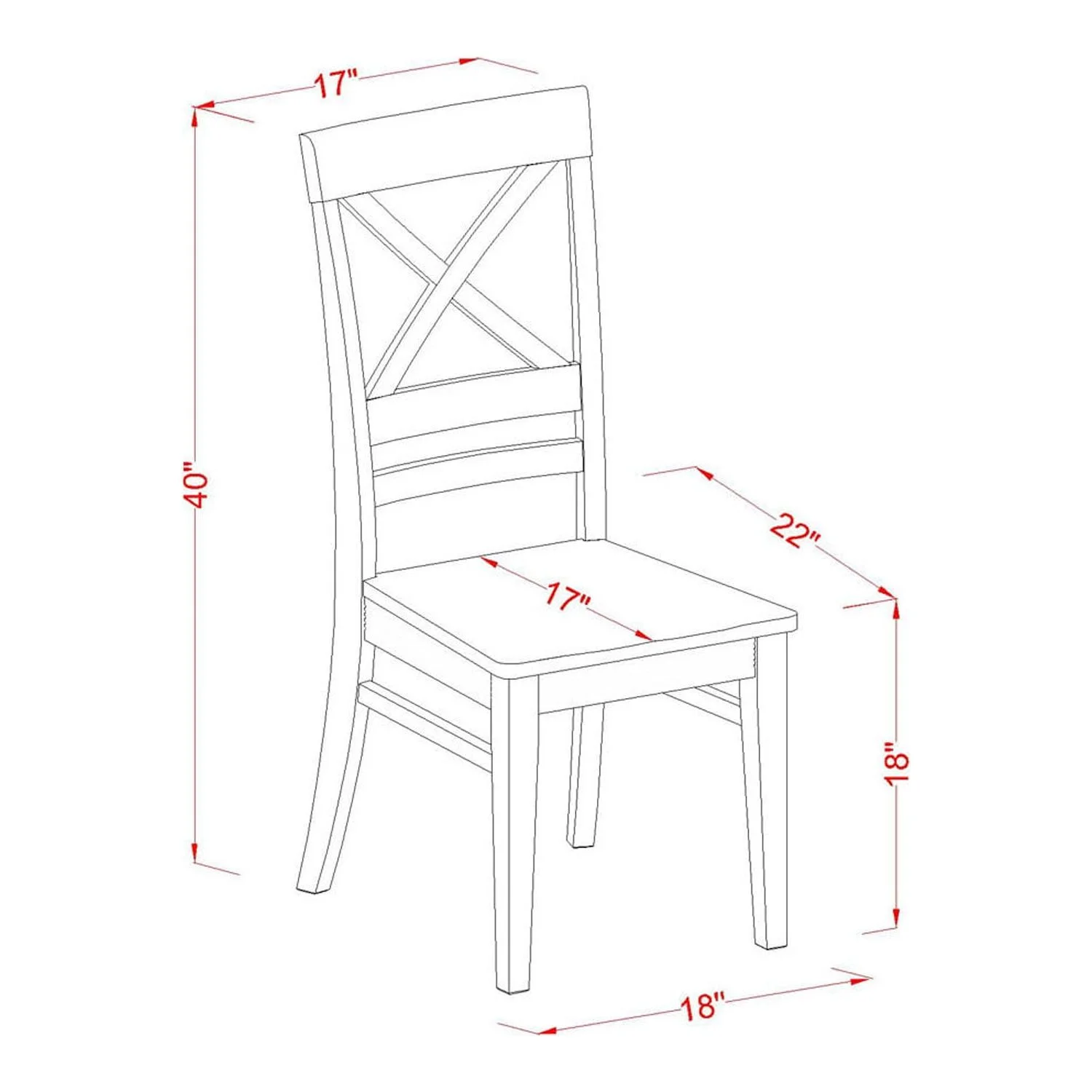 HomeStock Lakefront Luxury Set - With Wood Chairs