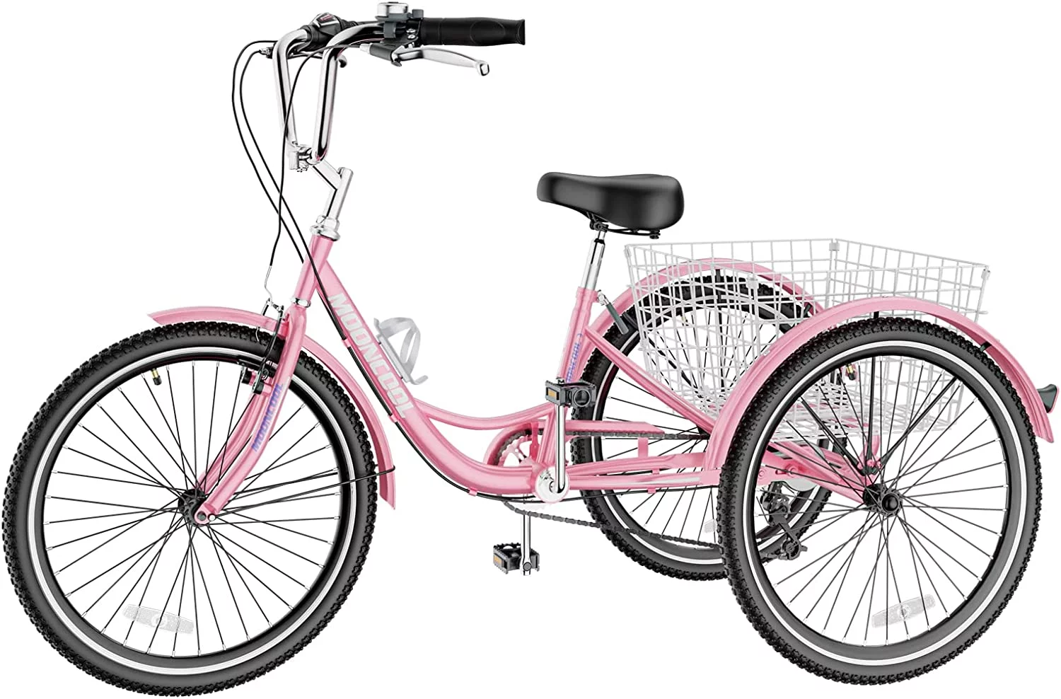 ABORON Adult Tricycles, 7 Speed Adult Trikes 20/24/26 inch 3 Wheel Bikes, Cruise Bike with Basket for Seniors, Women, Men for Recreation, Shopping, Multiple Colors