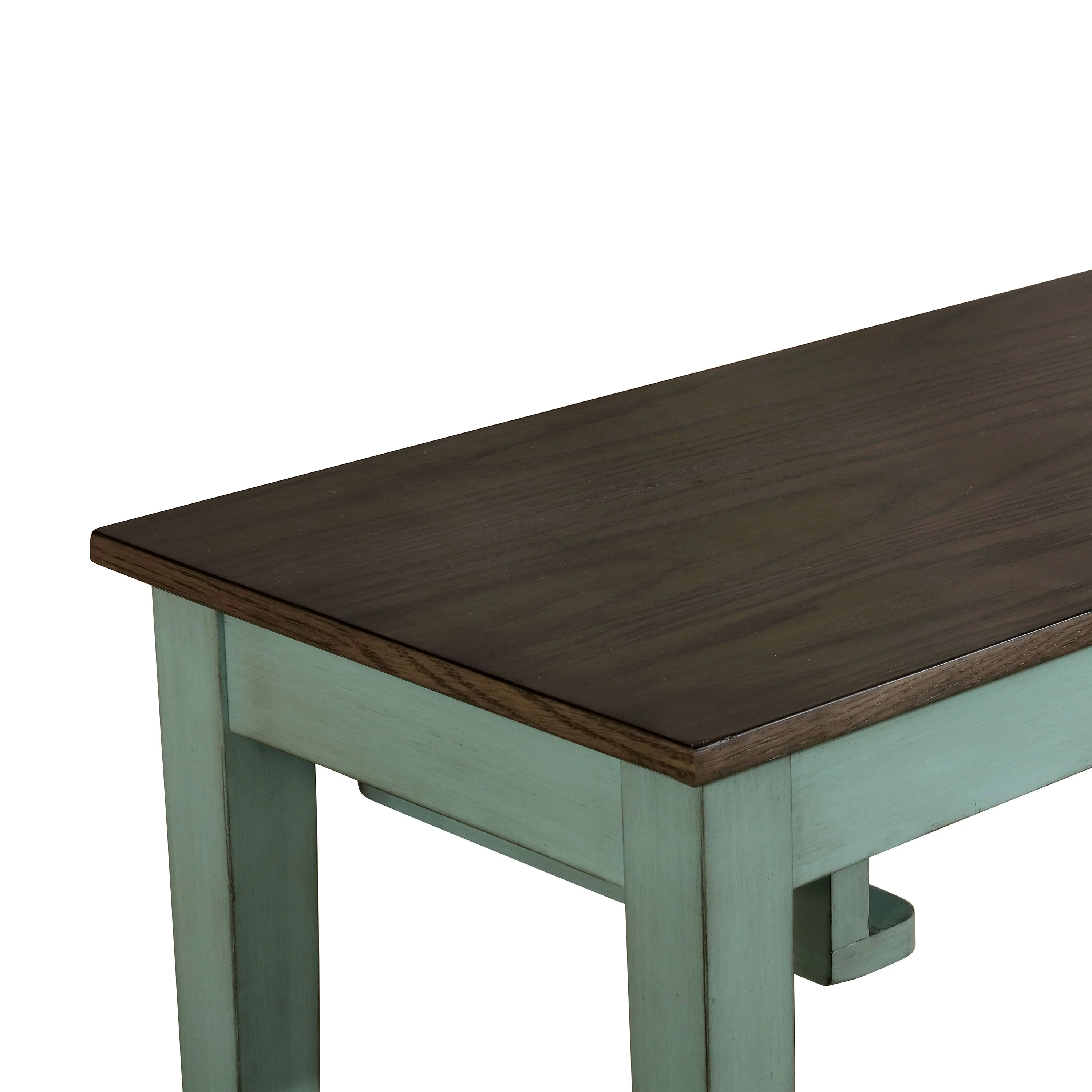 Furniture of America Tryst 3-Piece Wood Bar Set, Antique Teal and Gray