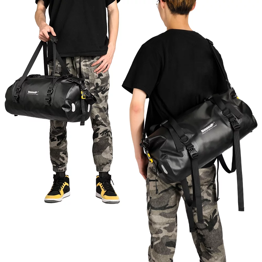 Rhinowalk 20L Waterproof Duffel Bag, Multifunctional Cycling Rear Seat Trunk Bag, Bike Rack Pannier for Boating and Traveling